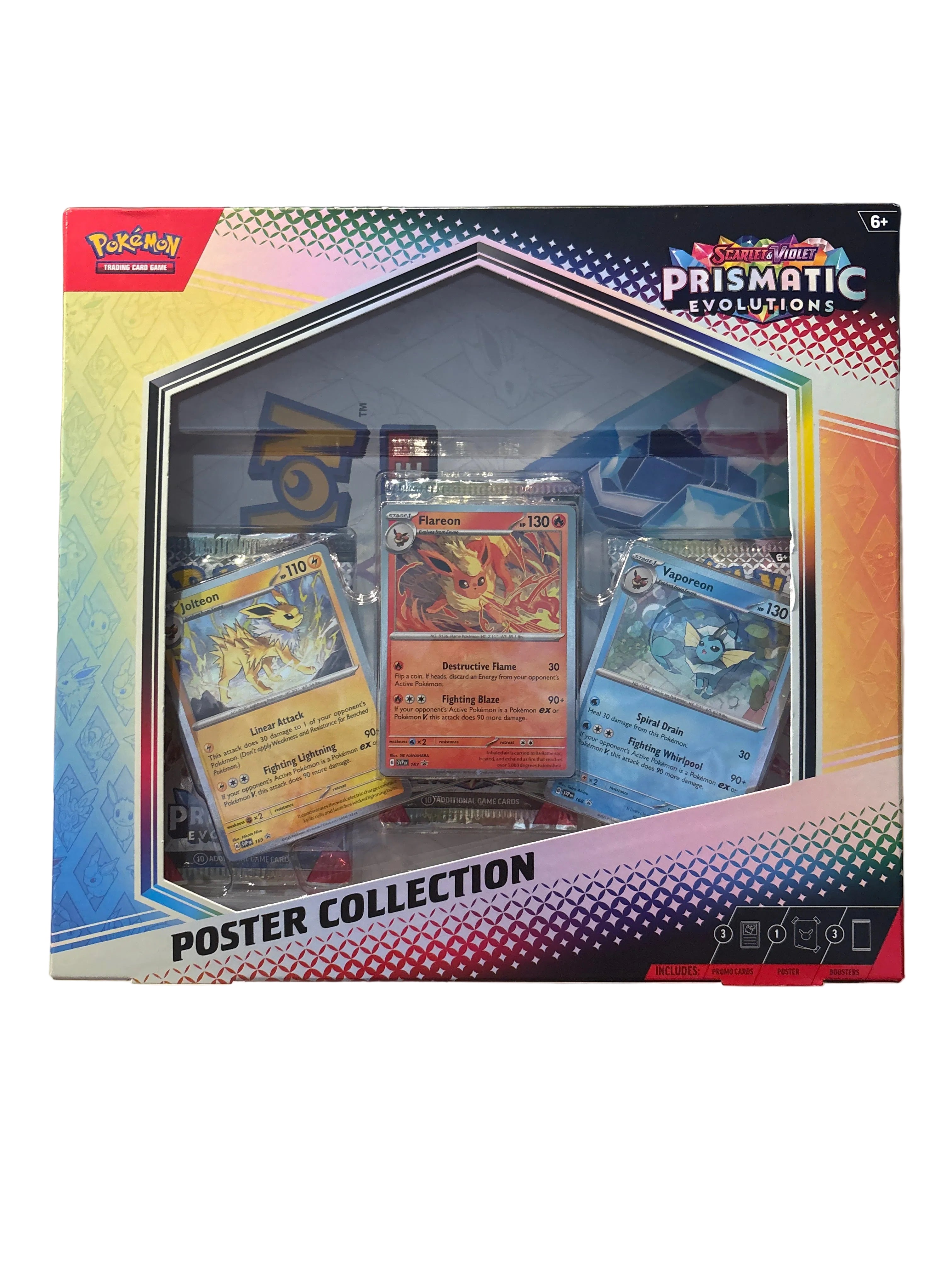 pokemon trading card game prismatic evolutions poster collection REVISED Quantity:1000 Discover a rainbow of Blue Black Zombie Deck