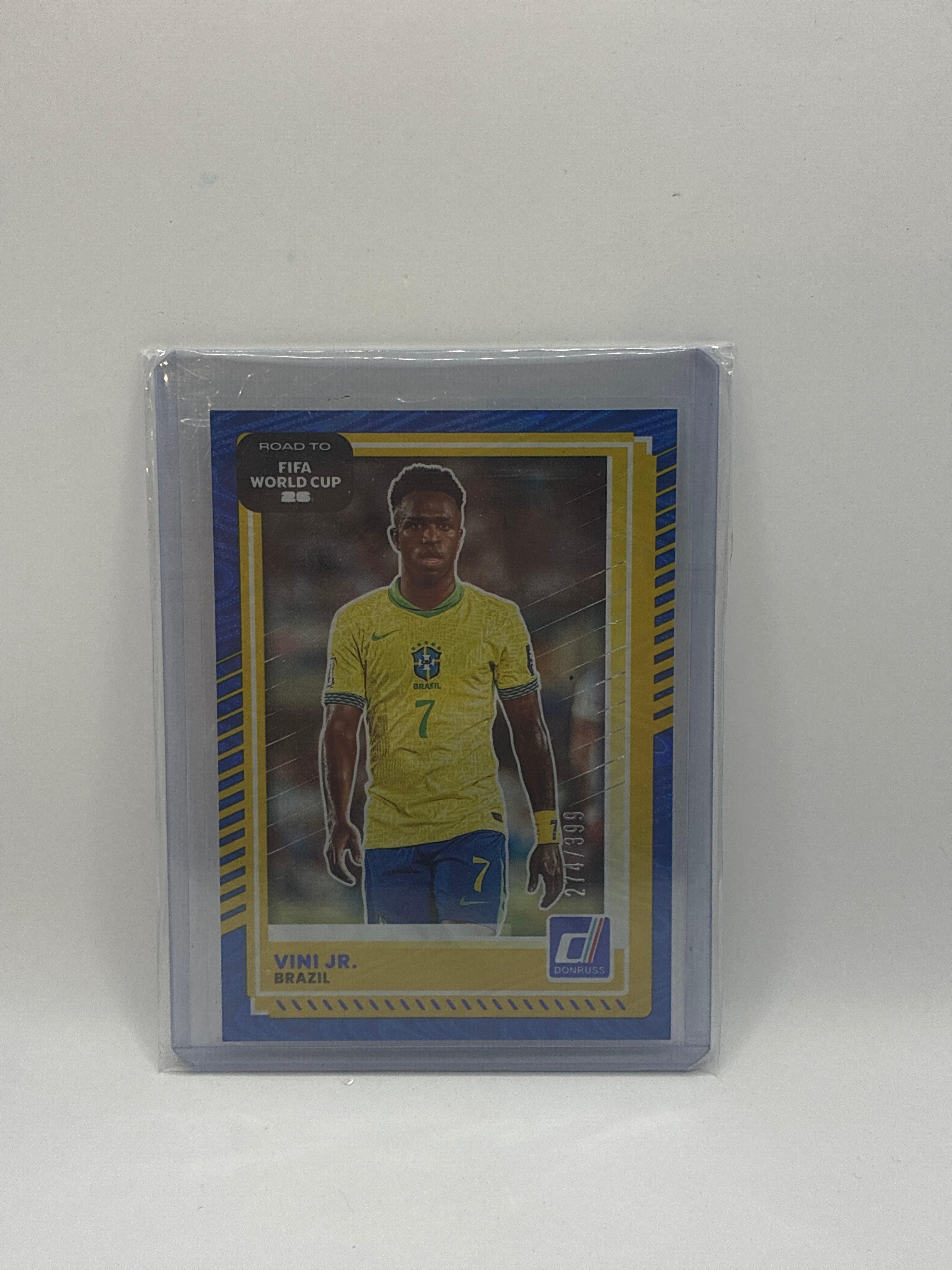2025-26 Panini Donruss Road to FIFA World Cup Vini Jr. Blue Foil 274/399