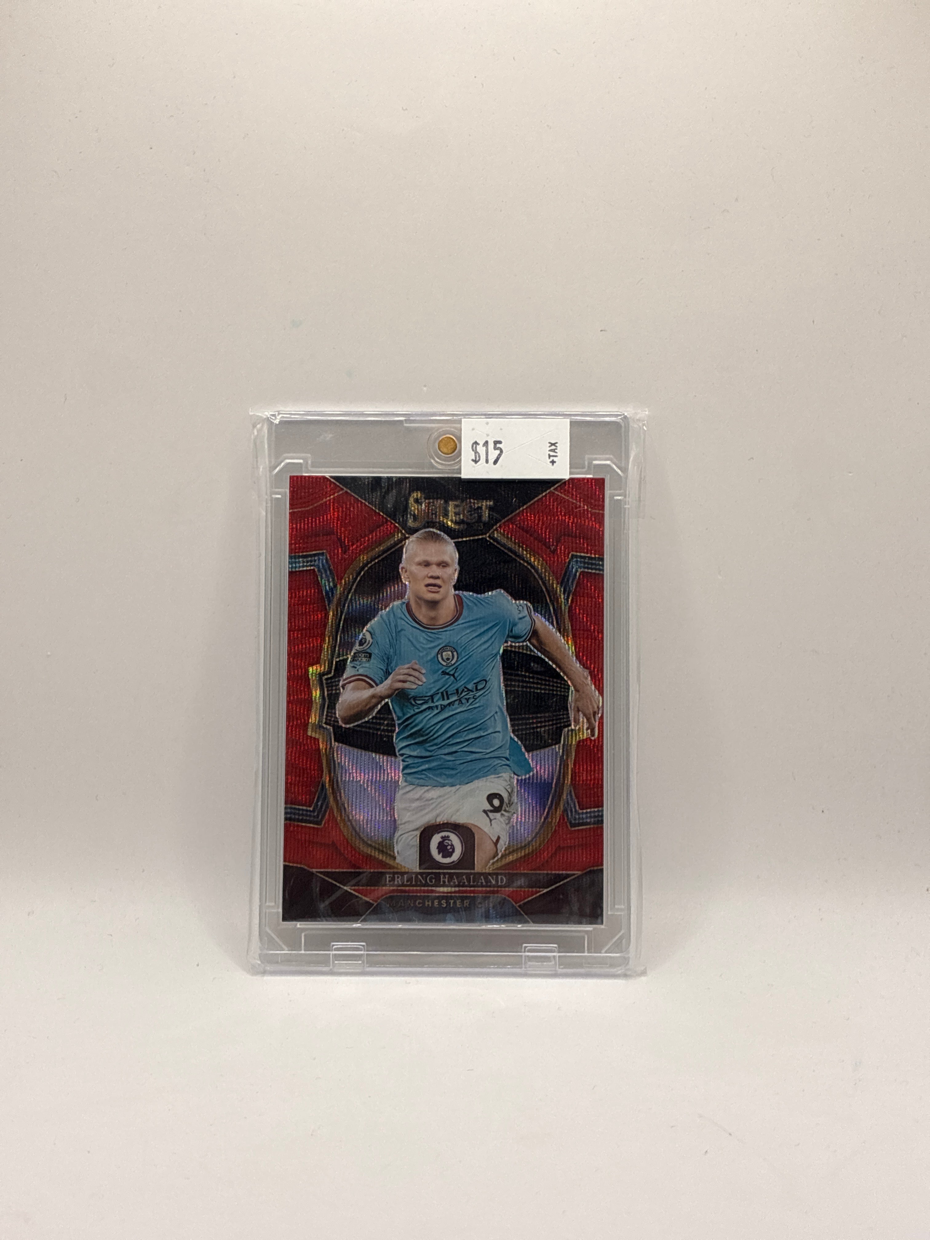 2022-23 Panini Select Premier League Terrace Erling Haaland #61 Red Ice Prizm