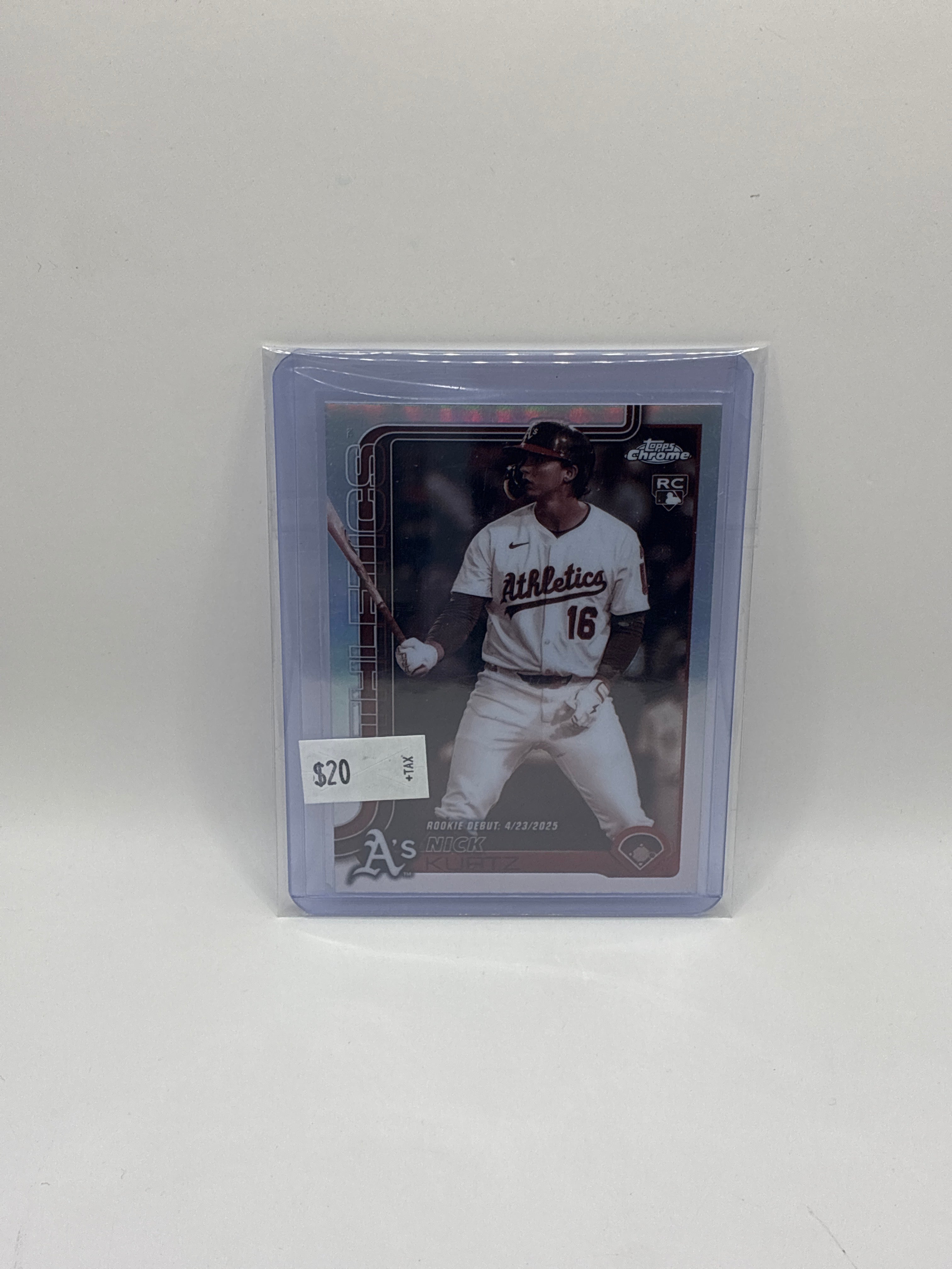 2025 Topps Chrome Update Series Rookie Debut Nick Kurtz Sepia Refractor