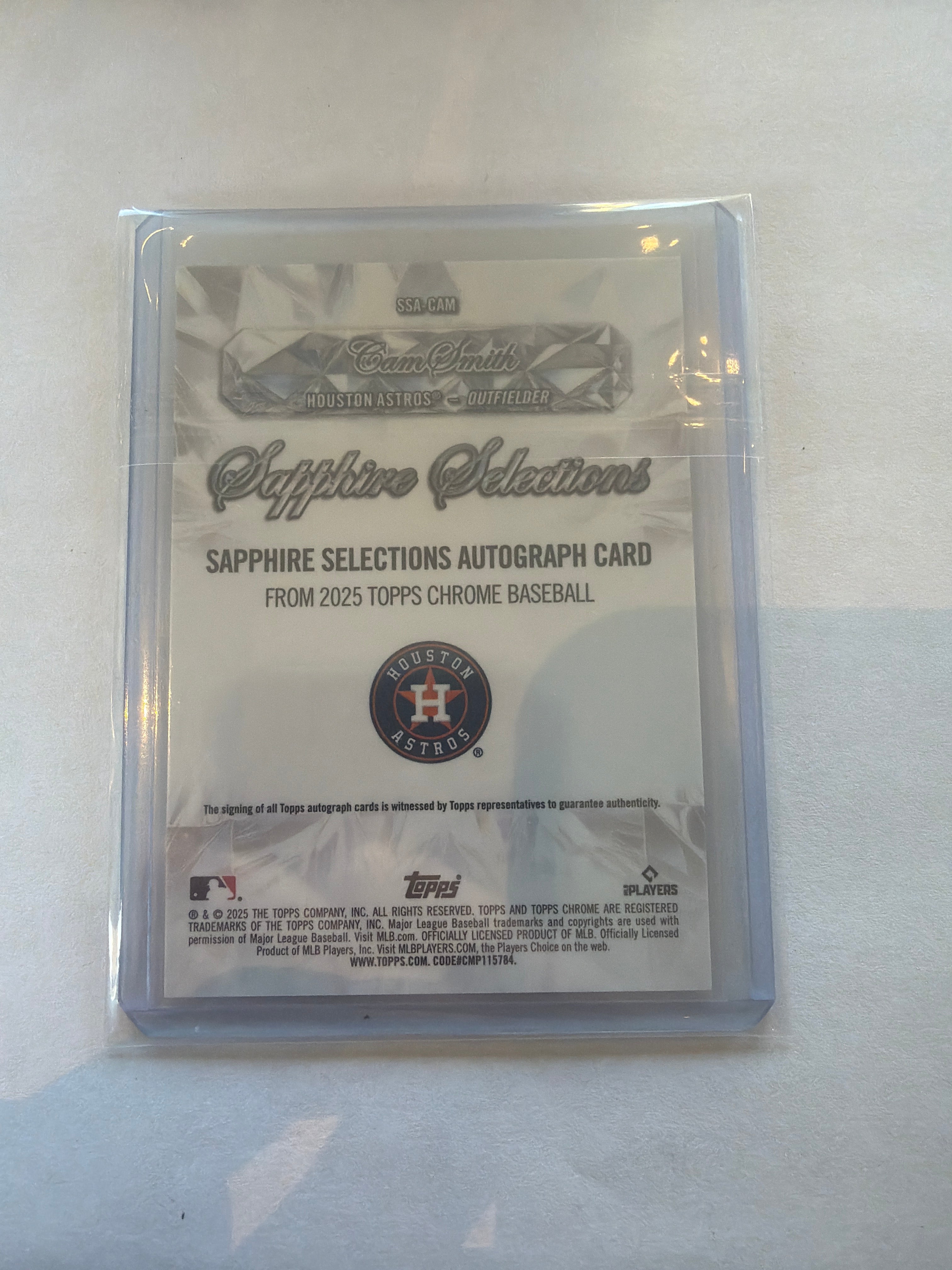 2025 Topps chrome cam smith auto