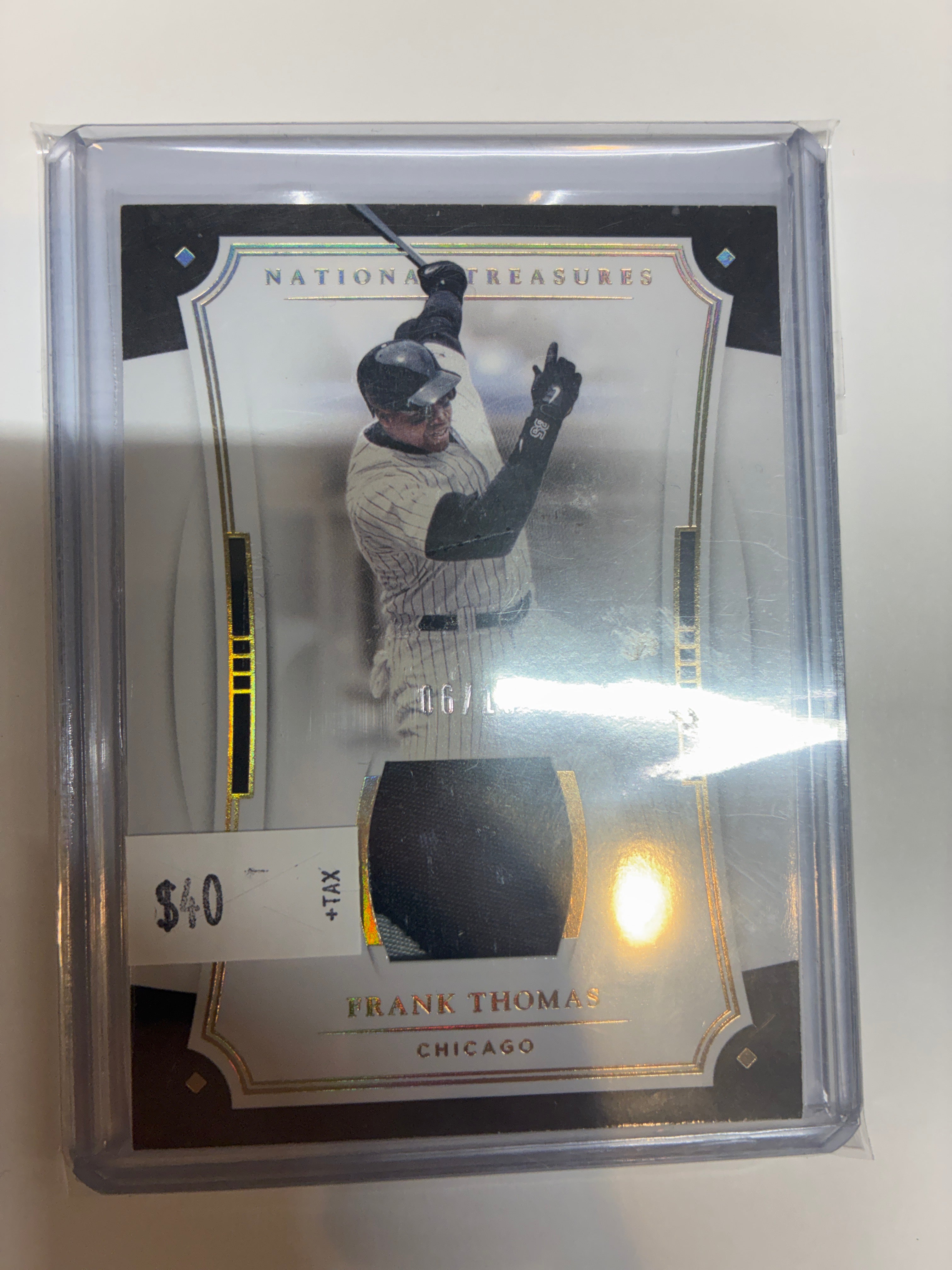 2017 Panini National Treasures Frank Thomas #142 Gold 06/10