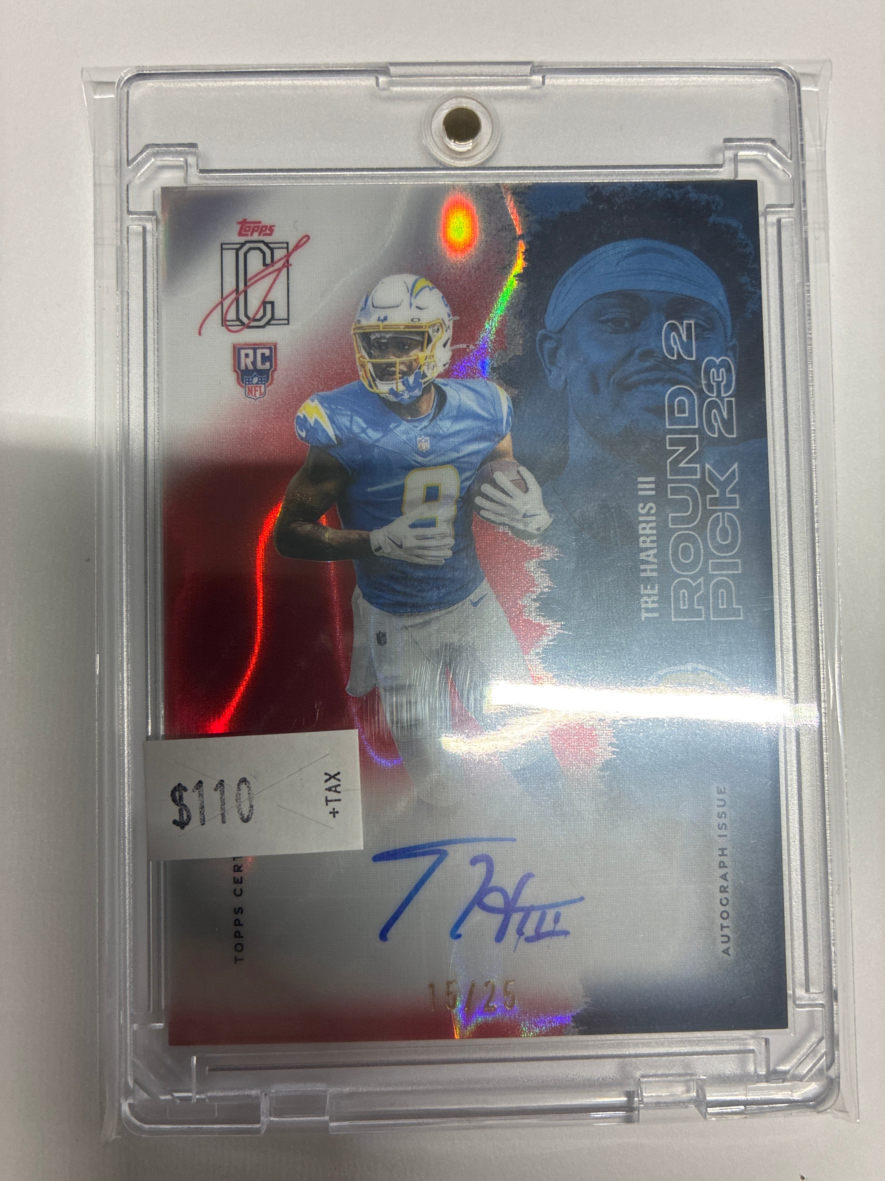2025 Topps Signature Class Tre Harris III Silver Auto 15/25