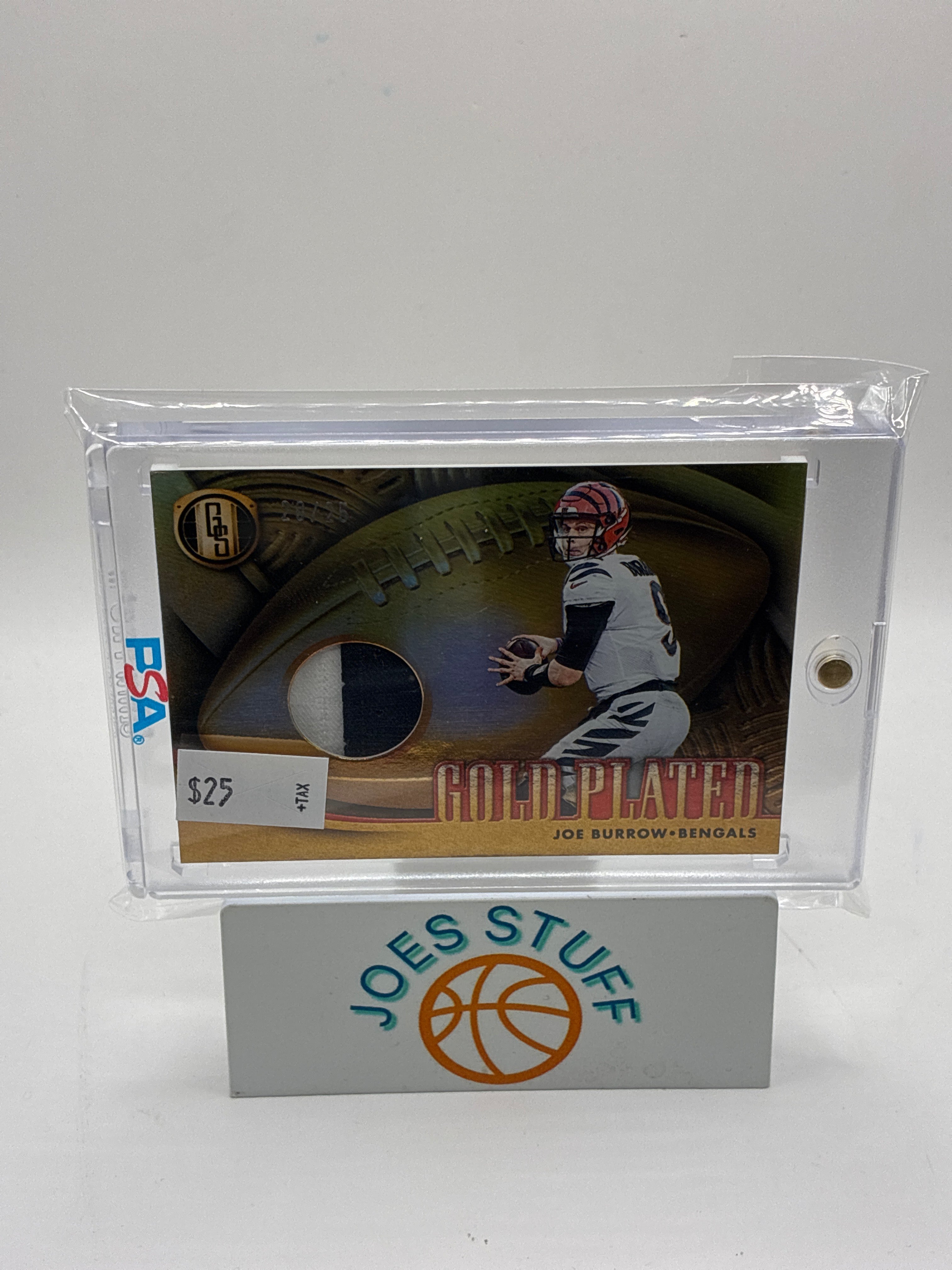 2022 Panini Gold Standard Gold Plated Joe Burrow Jersey Patch 20/25