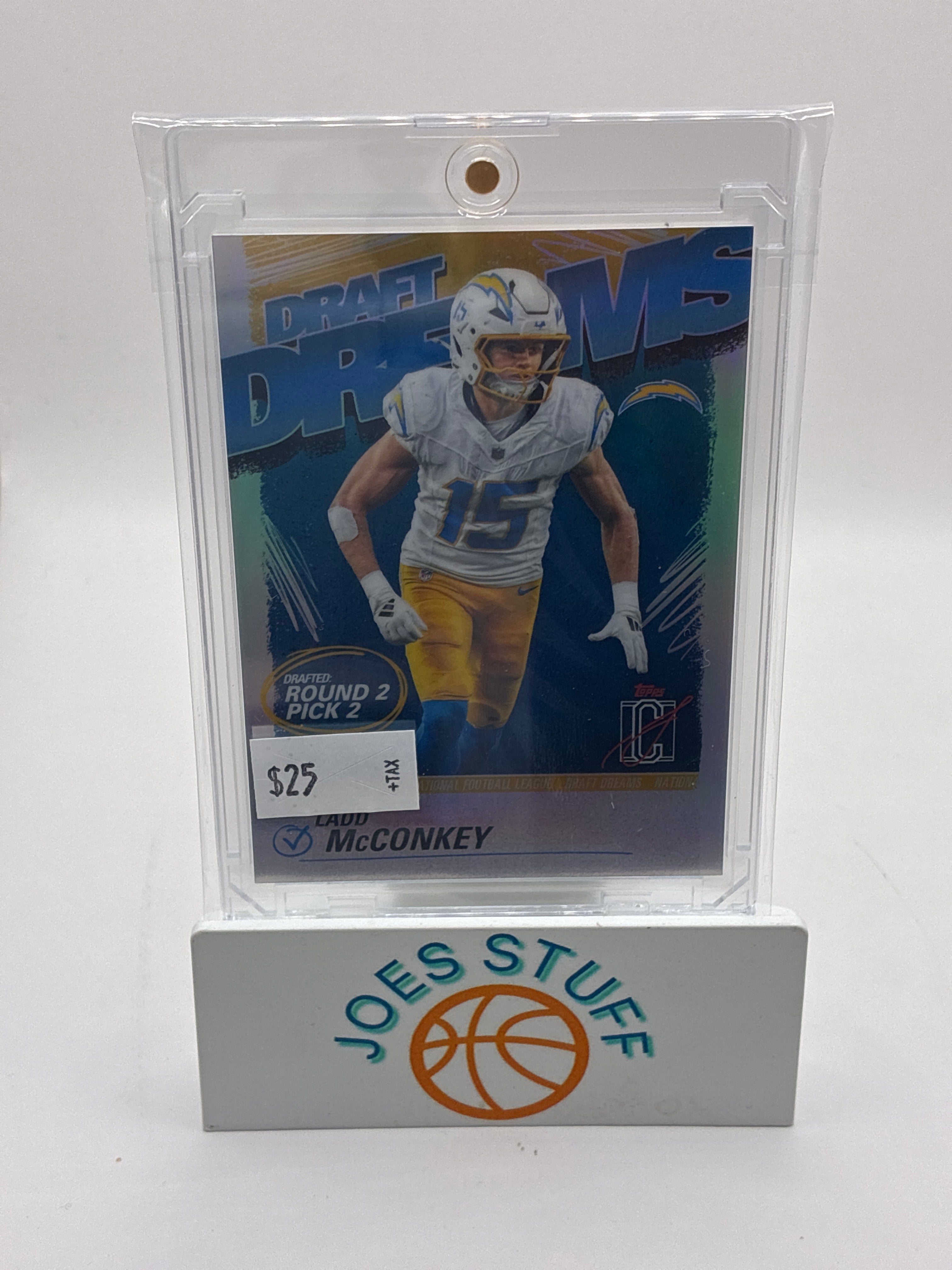 2025 Topps Signature Class Ladd McConkey Chargers Draft Dreams Insert