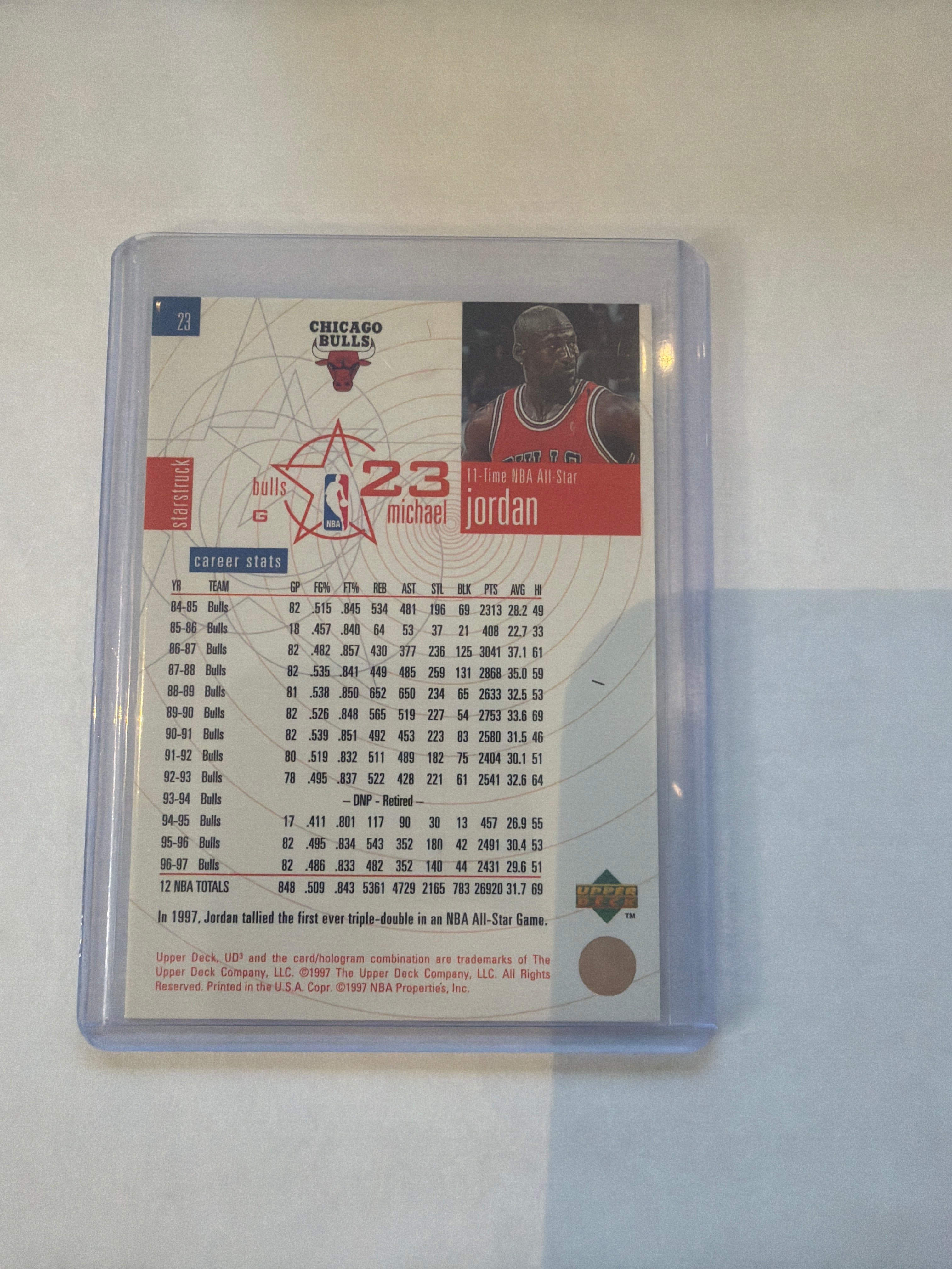 1997 Michael Jordan upper deck