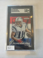 2014 Prizm Julian Edelman red/white/blue Prizm SGC 10