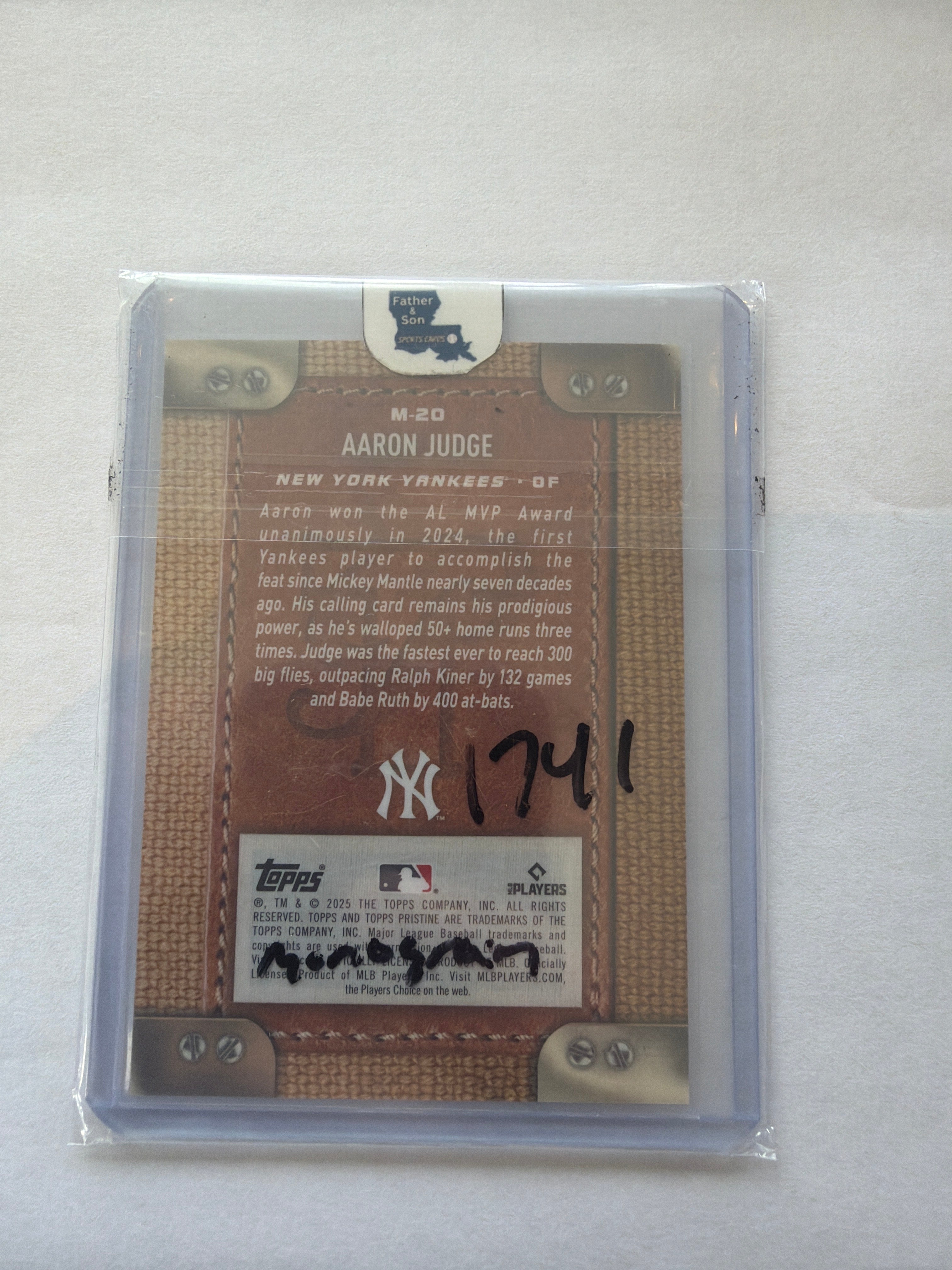 2025 monogram Aaron judge