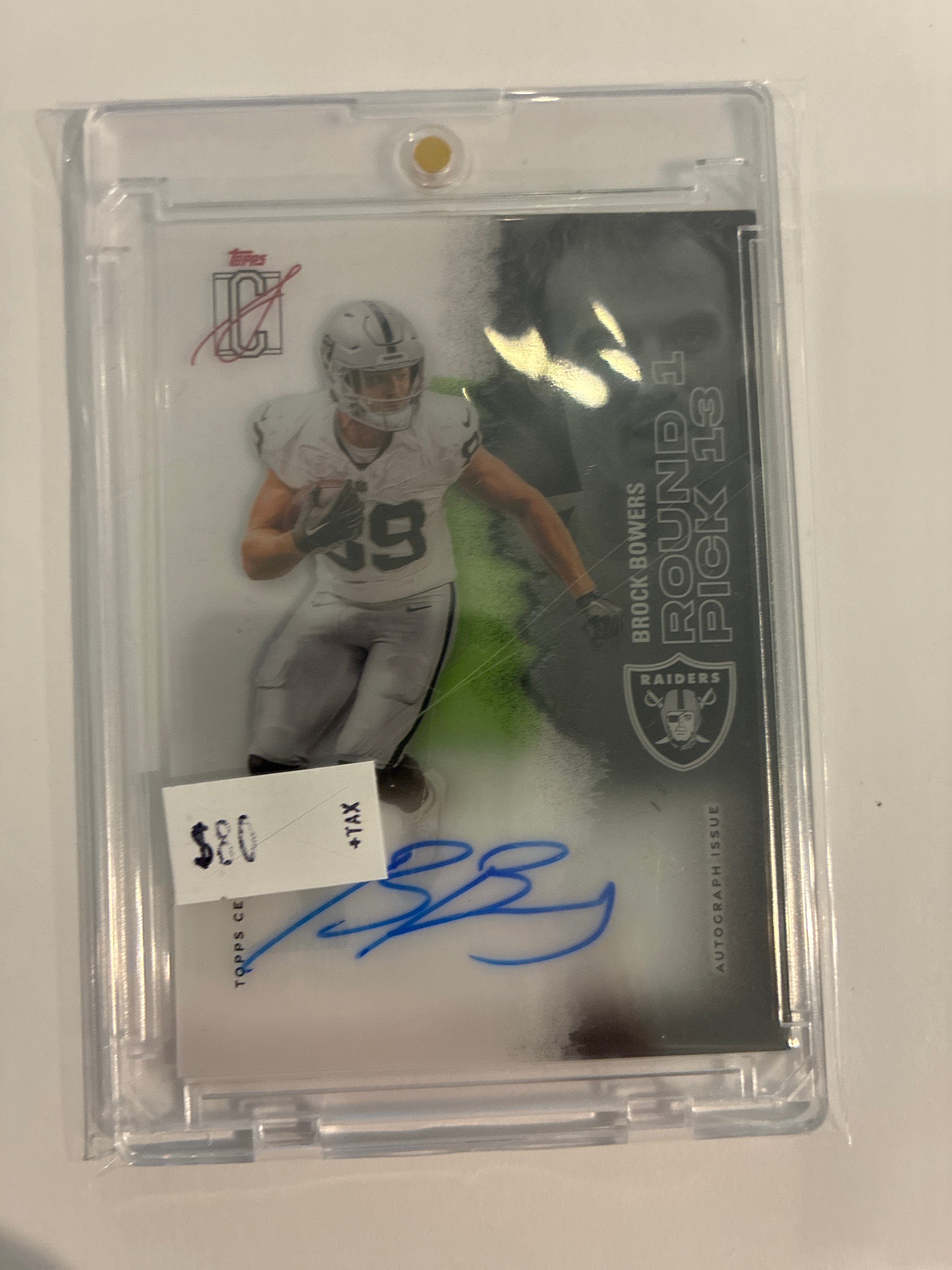 2025 Topps Signature Class Brock Bowers Clear Auto #VCCCA-BB