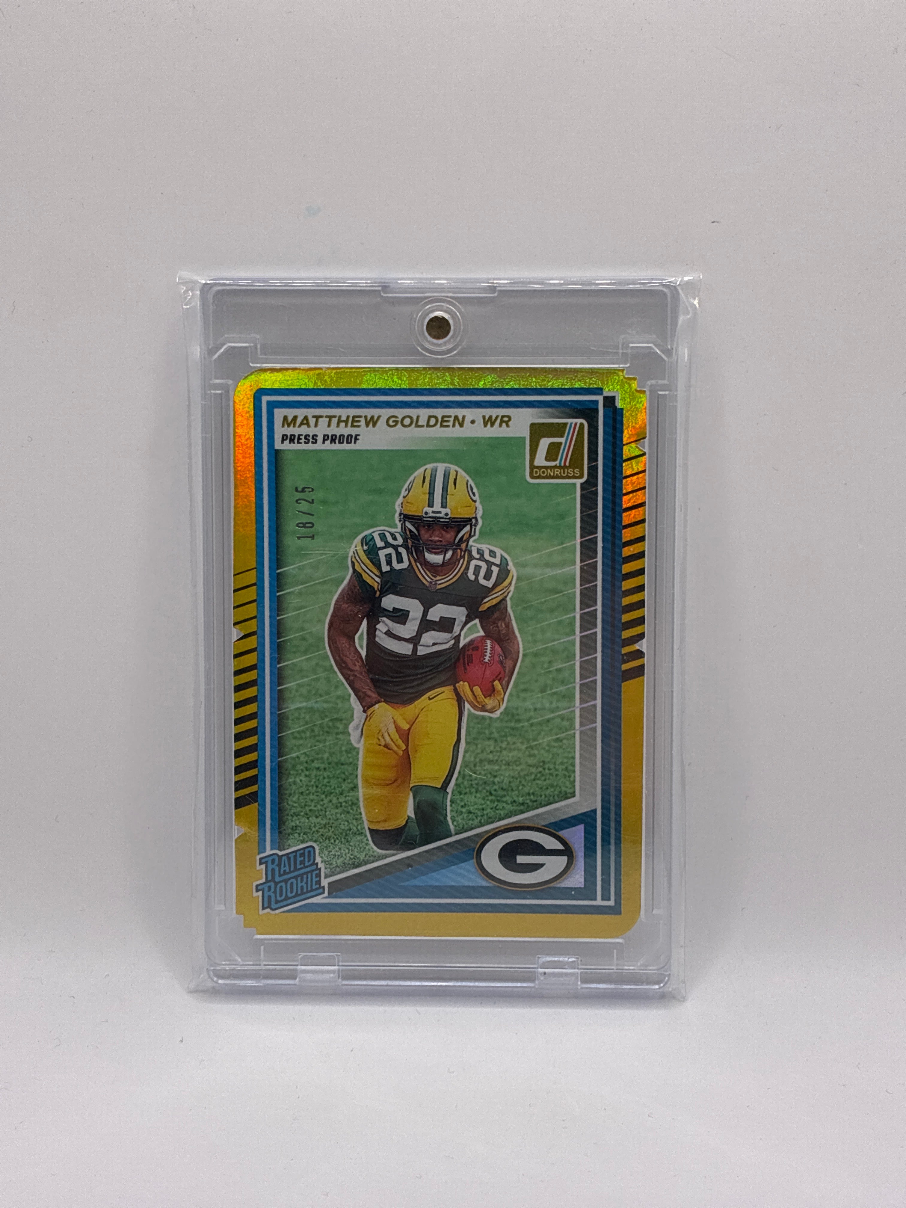 2025 Panini Donruss Rated Rookie Matthew Golden #311 Press Proof Die Cut 18/25