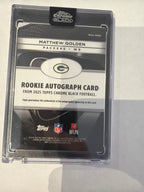 2025 Topps chrome black Matthew golden auto 64/150