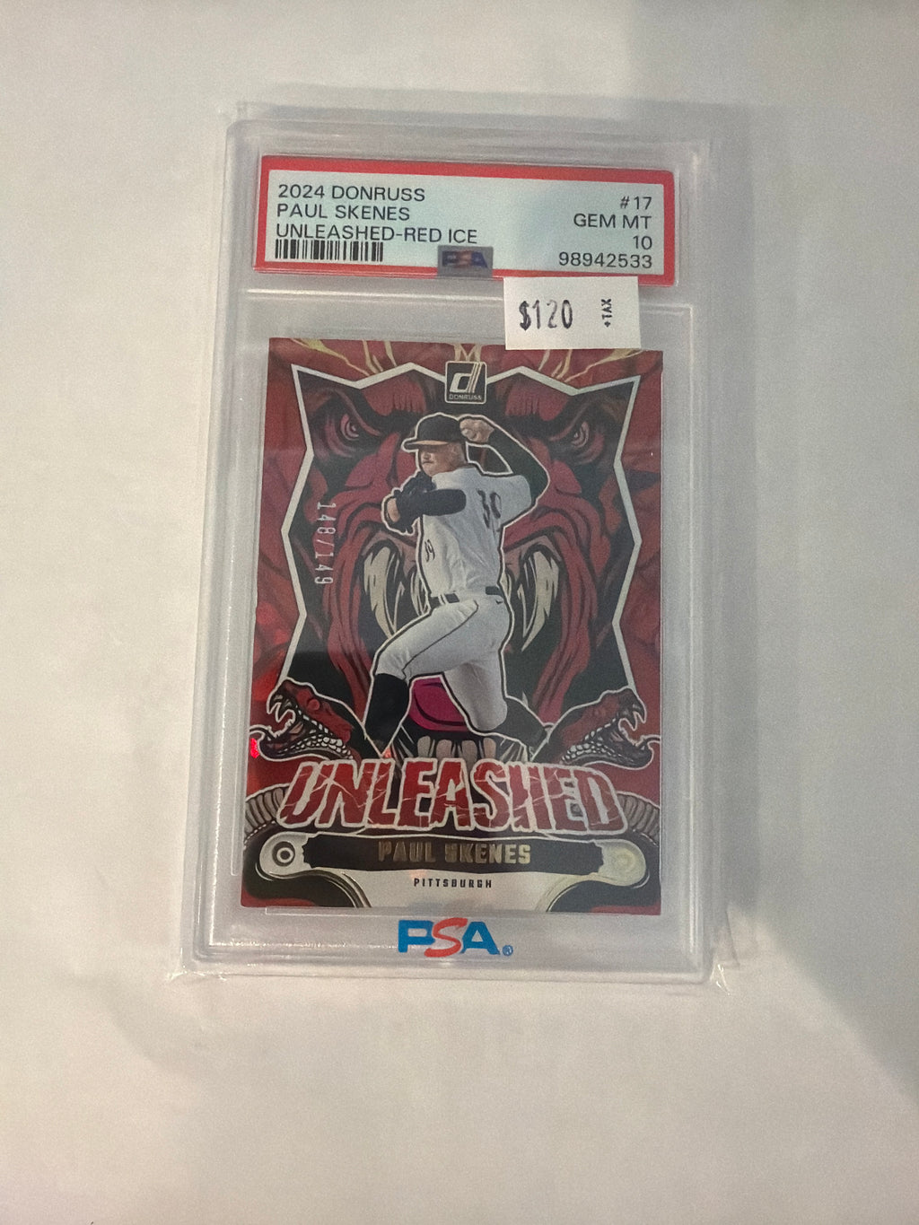 2024 Donruss Paul Shane’s unleashed red ice PSA10