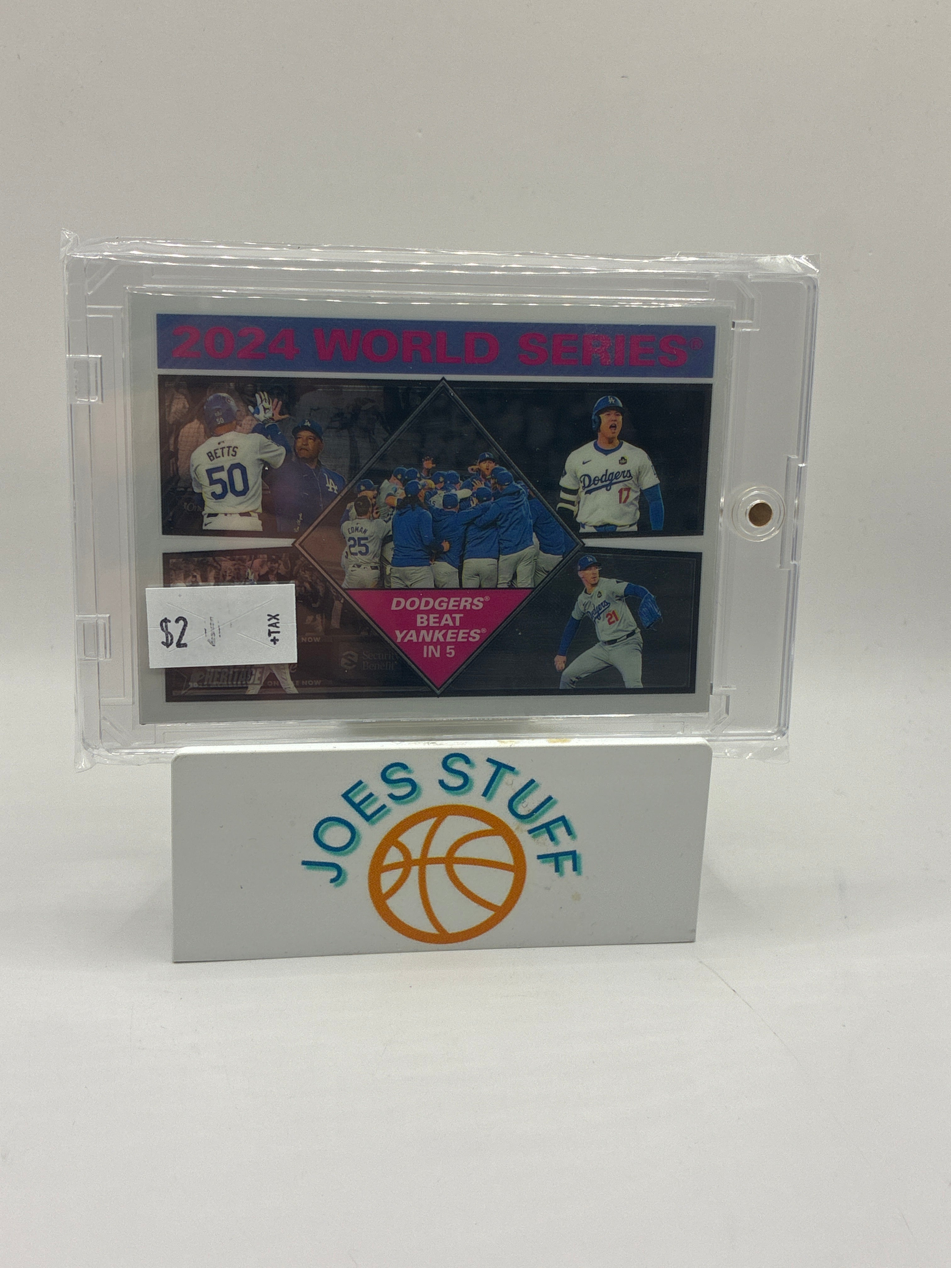 2025 Topps Heritage World Series Dodgers Beat Yankees
