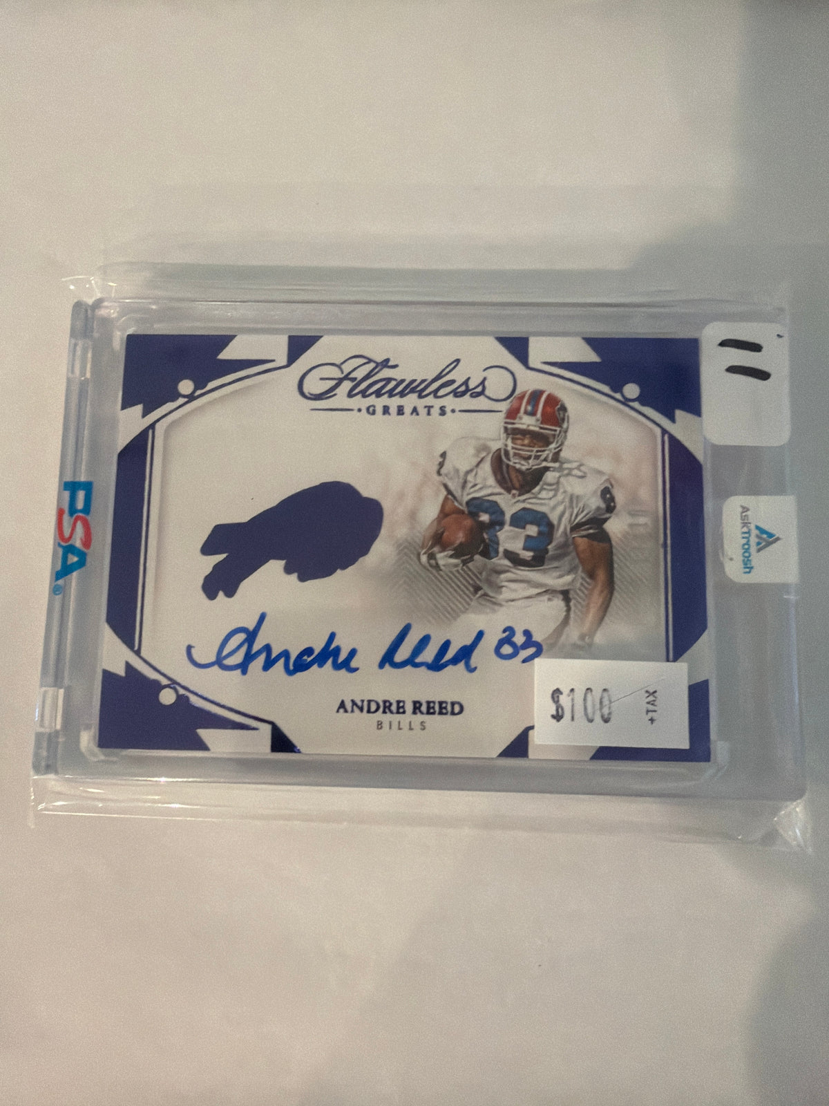 2024 Panini flawless Andre Reed auto