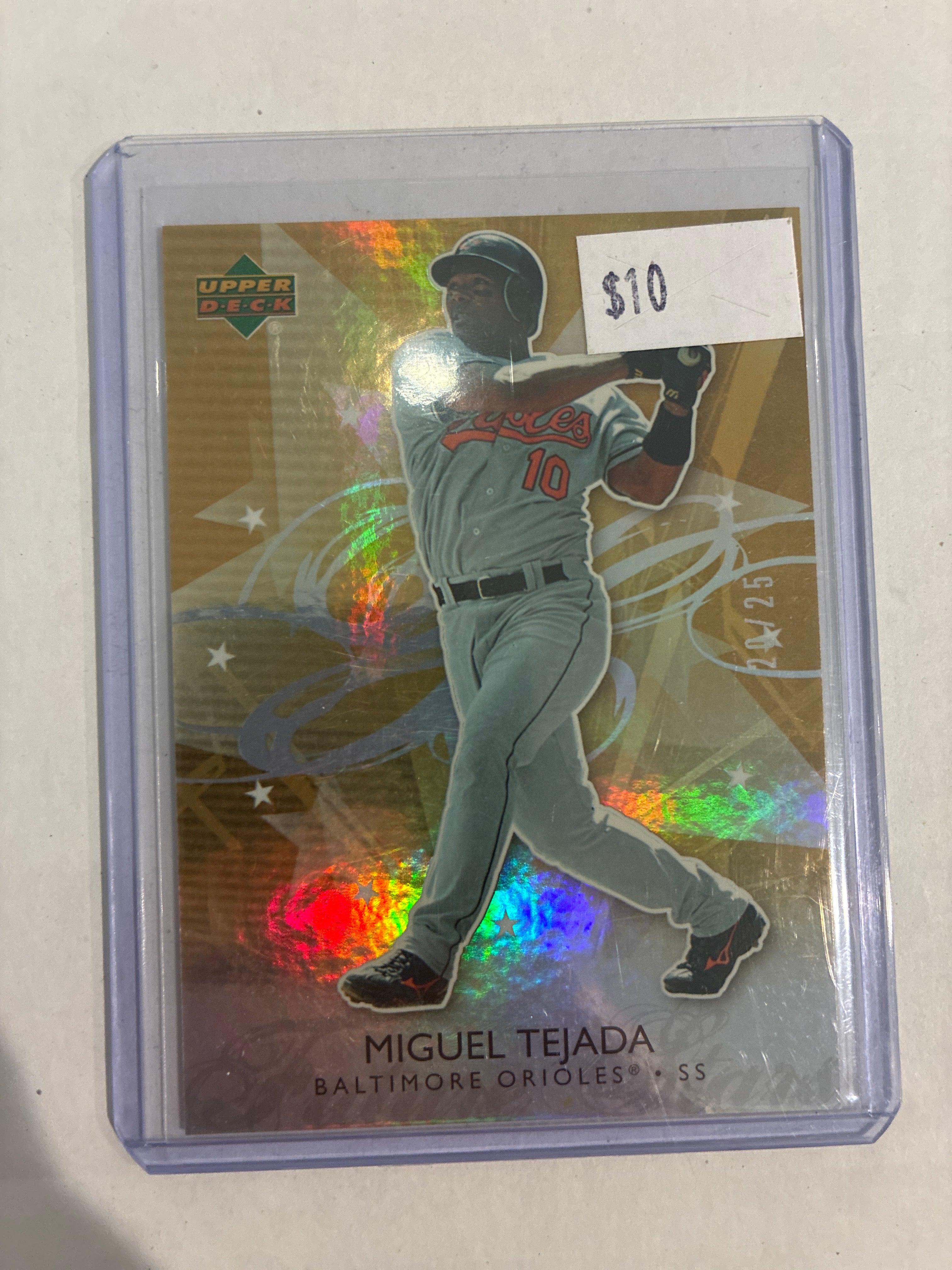 2006 Upper Deck Miguel Tejada Gold Refractor 20/25 #I