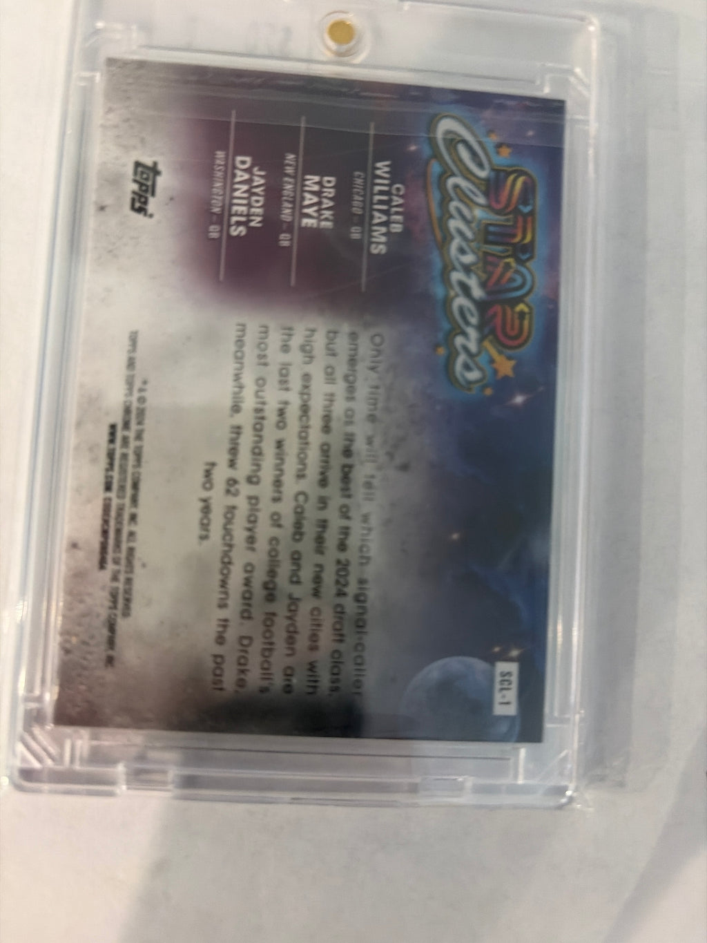 2024 topps chrome star clusters Williams Maye Daniels