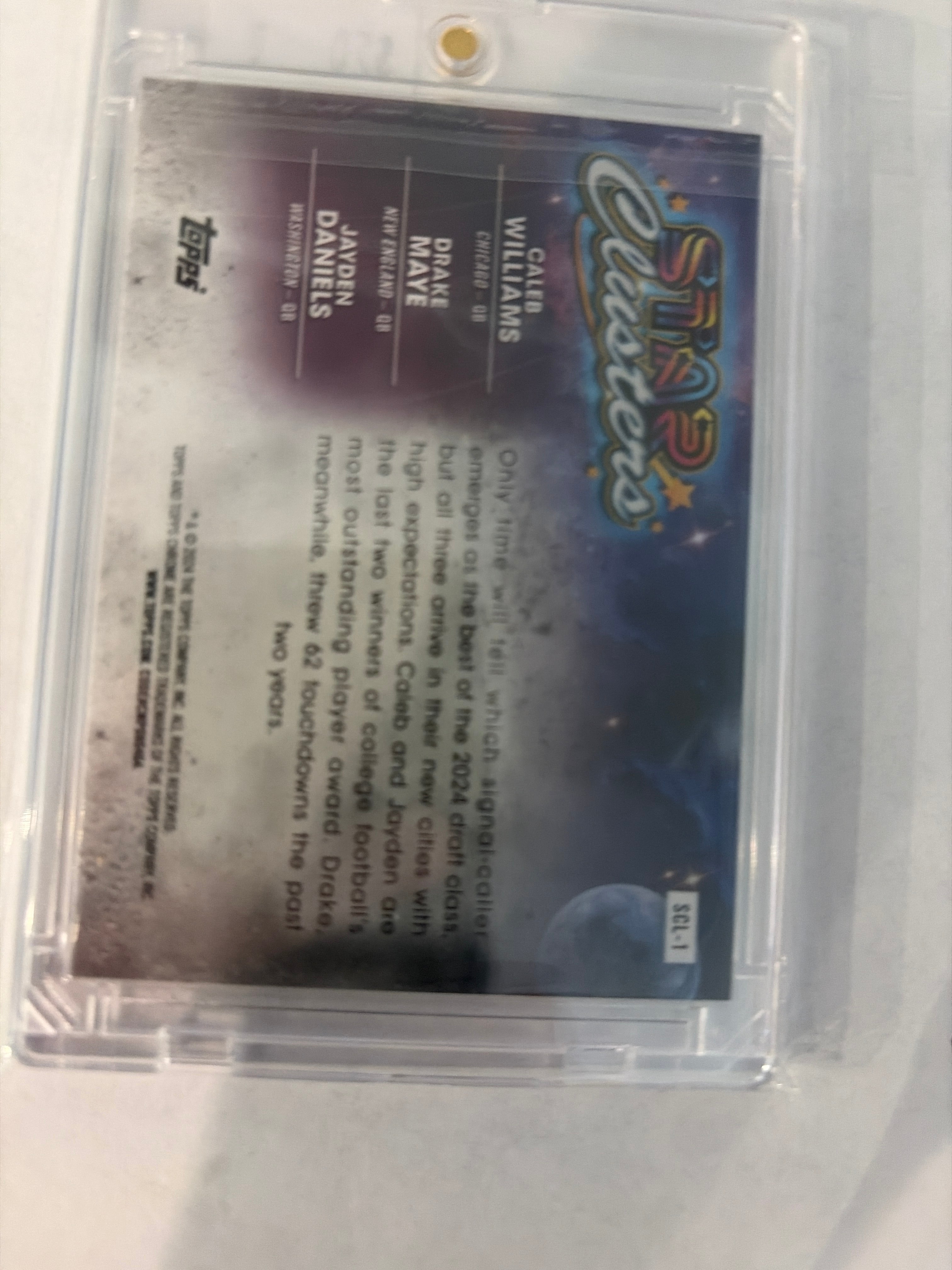 2024 topps chrome star clusters Williams Maye Daniels