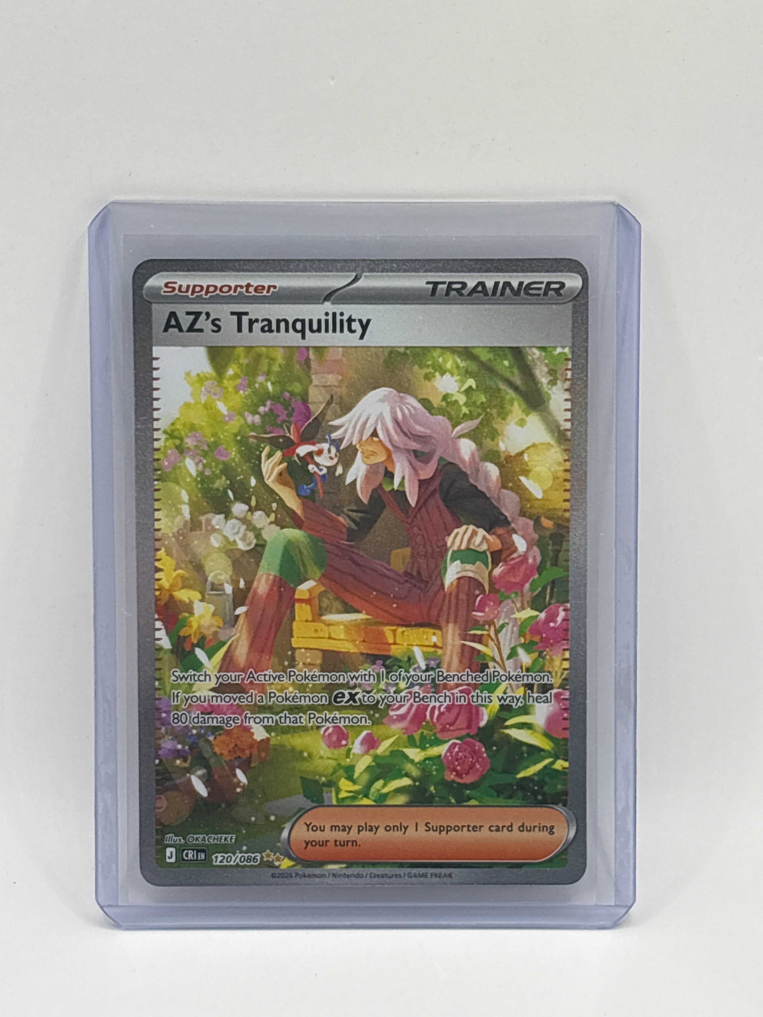 AZ's Tranquility Chaos Rising 120/086 SIR Pokemon TCG