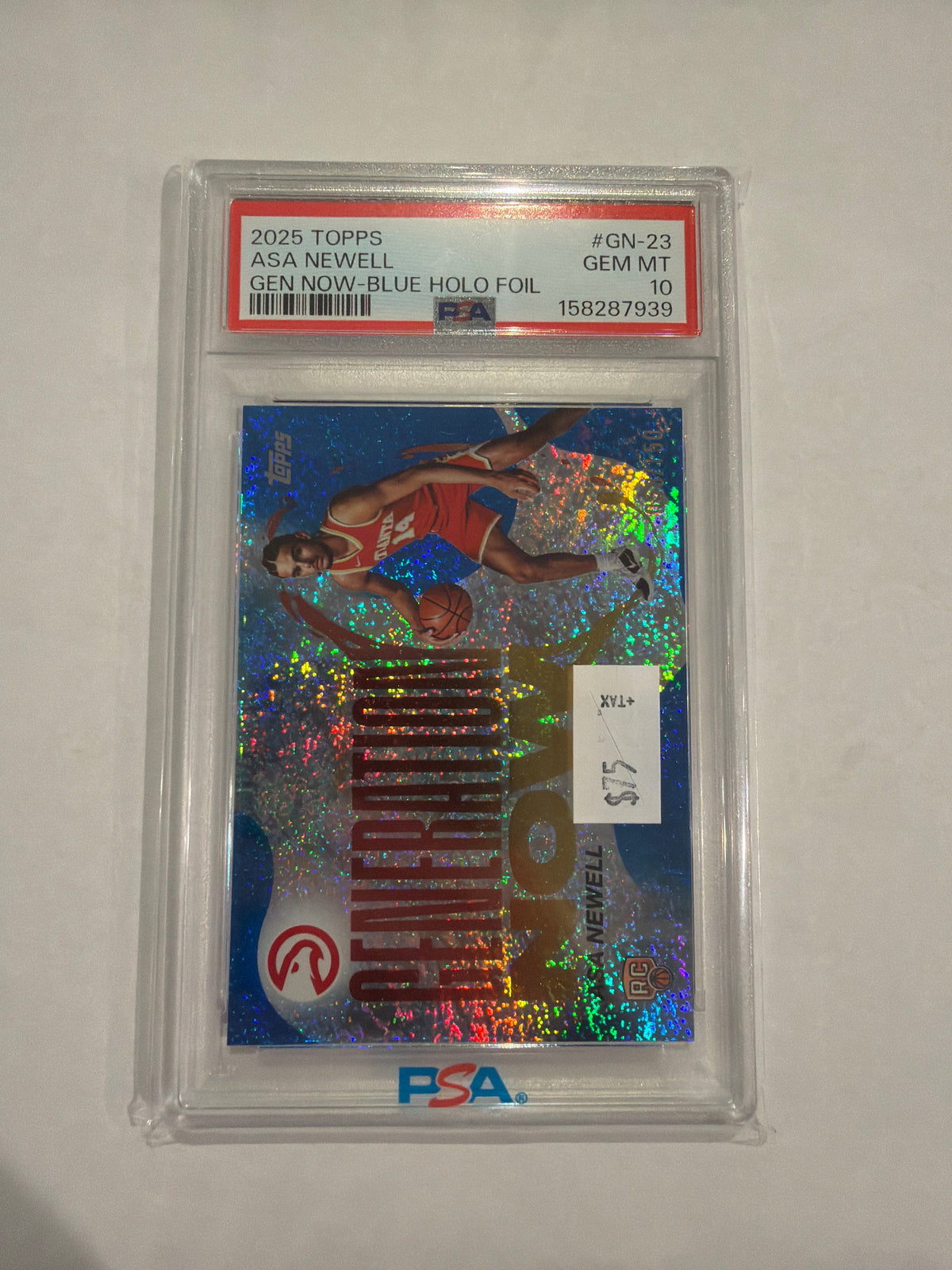 2025 Topps Generation Now-Blue Holo Foil Asa Newell PSA 10