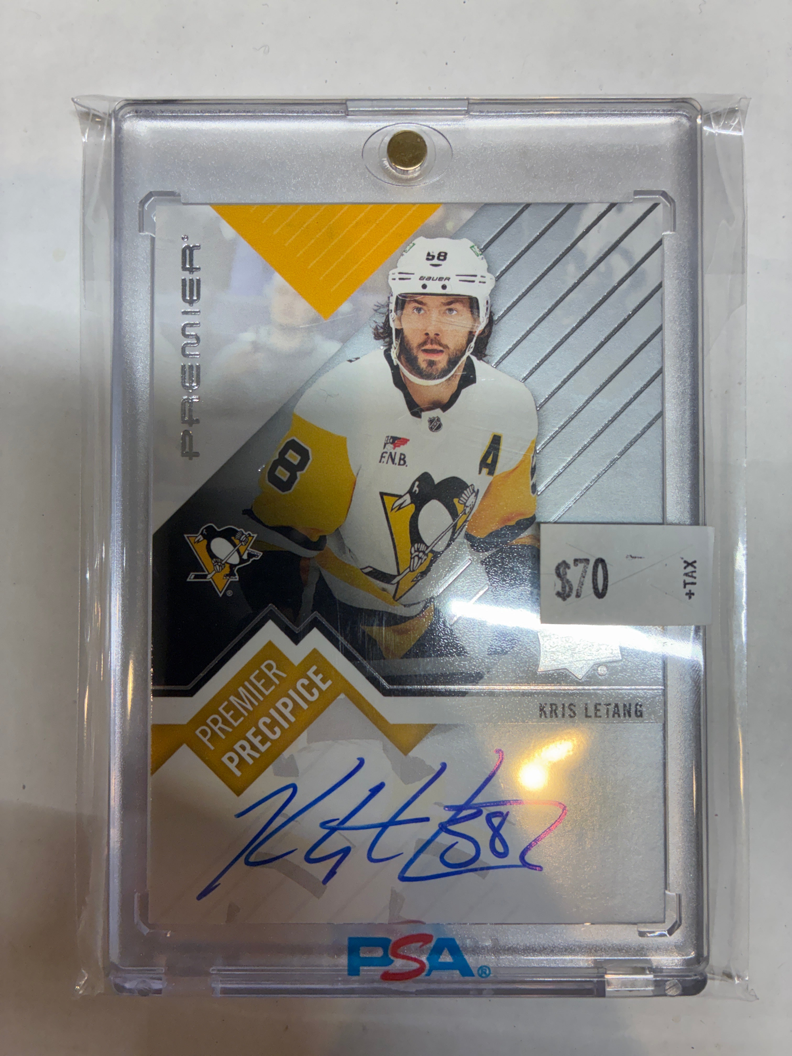 2023-24 Upper Deck Premier Precipice Autographs Kris Letang #PP-KL