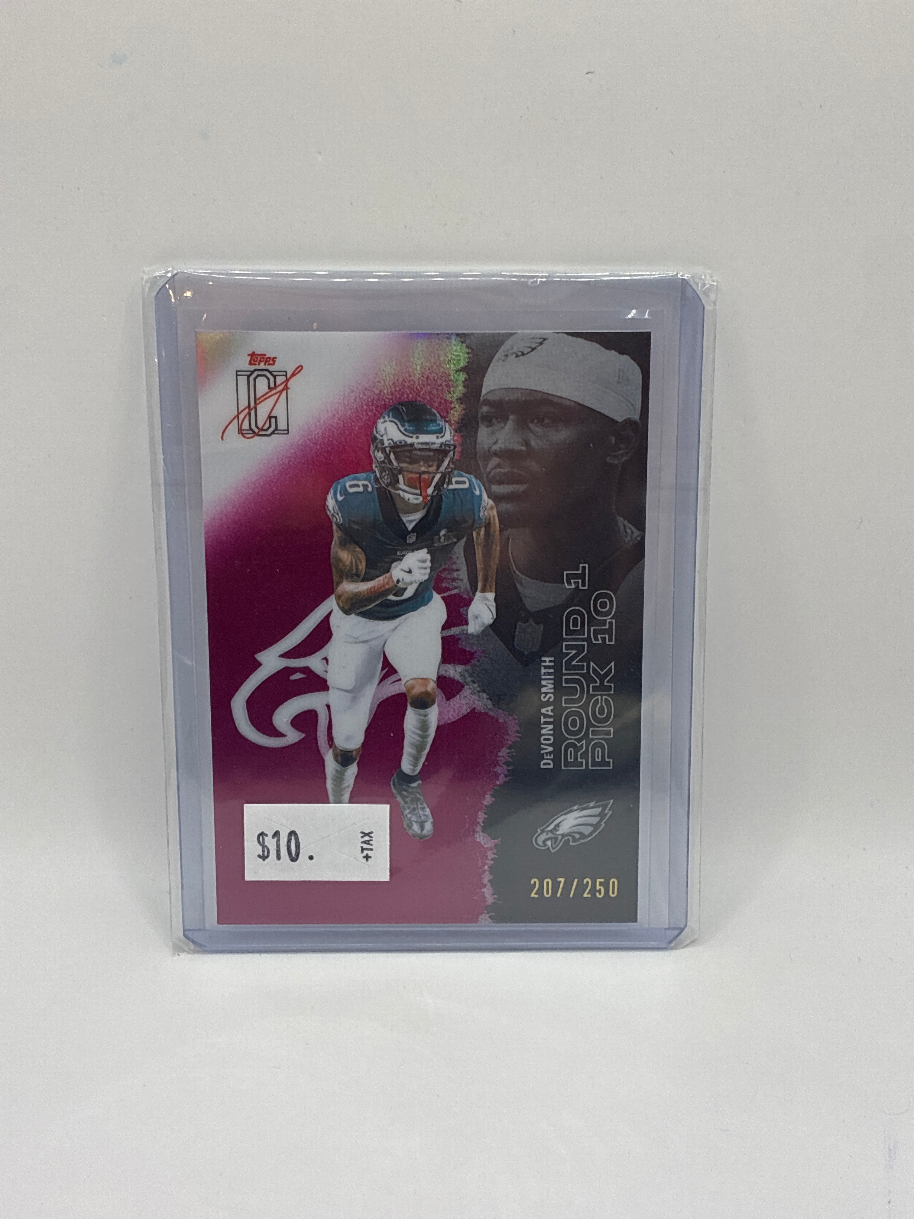 2025 Topps Signature Class DeVonta Smith Magenta 207/250