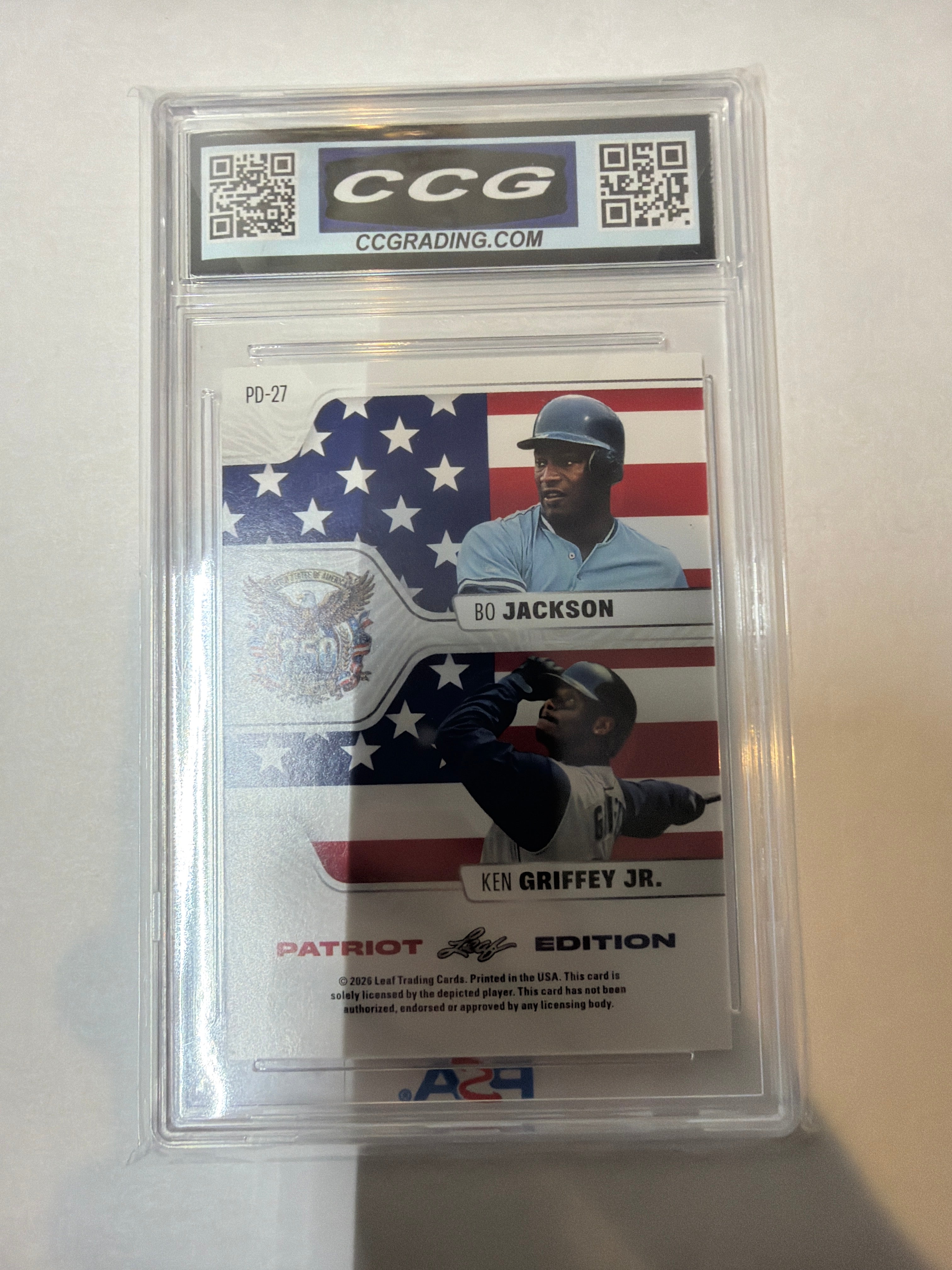 Jackson Griffey Jr 2026 lead patriot CGC 10