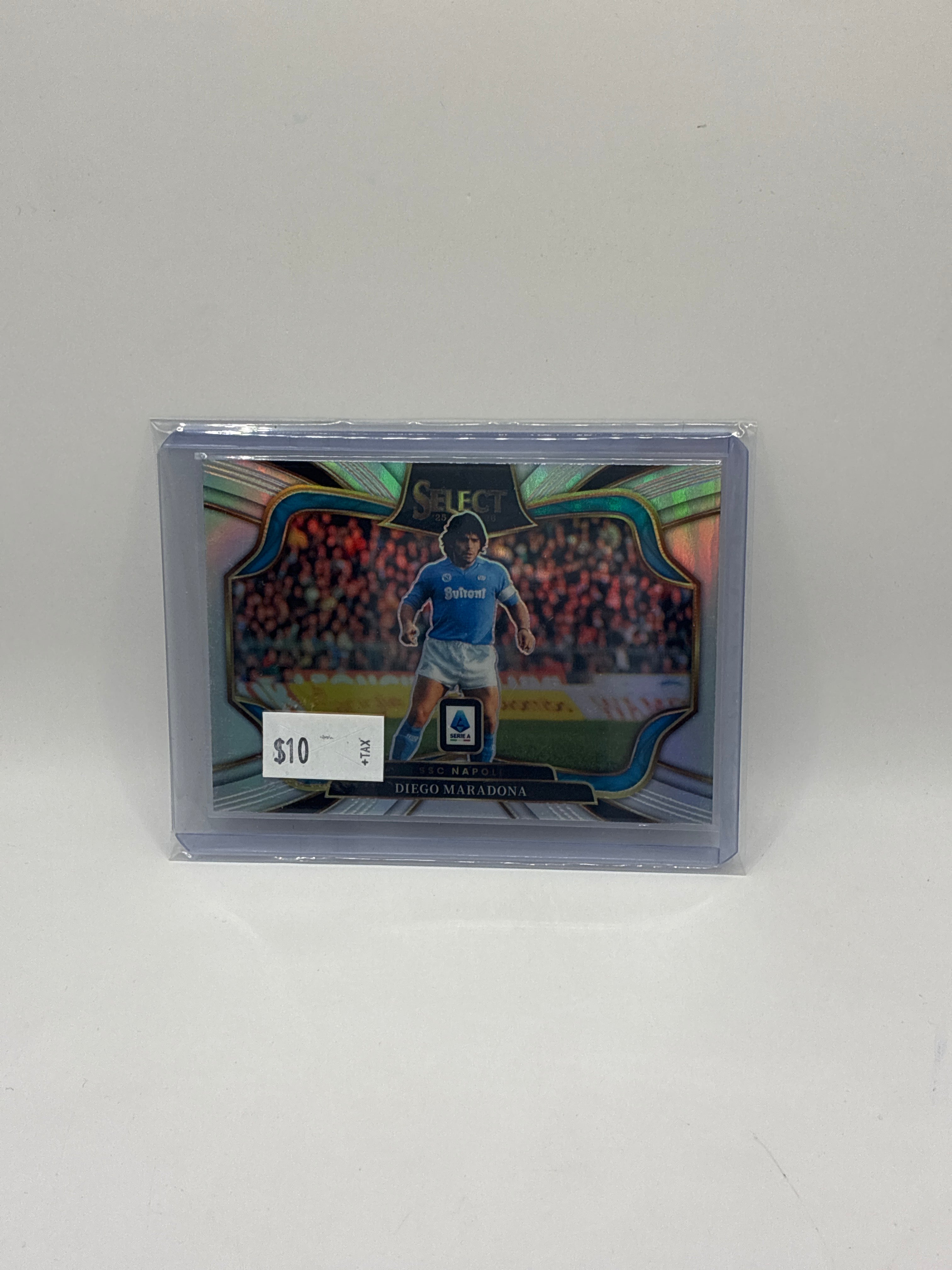 2025-26 Panini Select Serie A Field Level Diego Maradona Silver Prizm