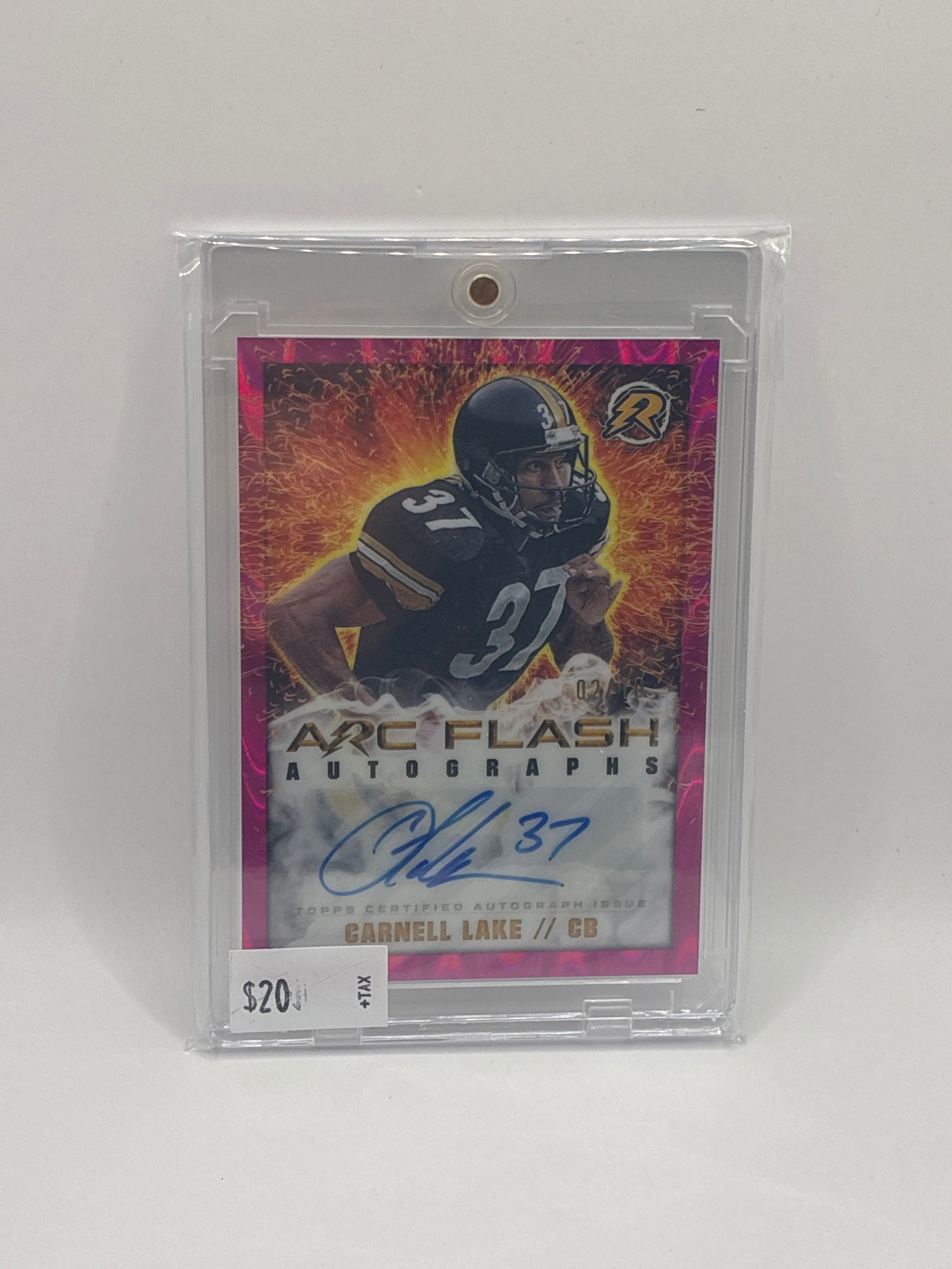 2024 Topps Resurgence Carnell Lake Arc Flash Autograph Pink Lava 02/10