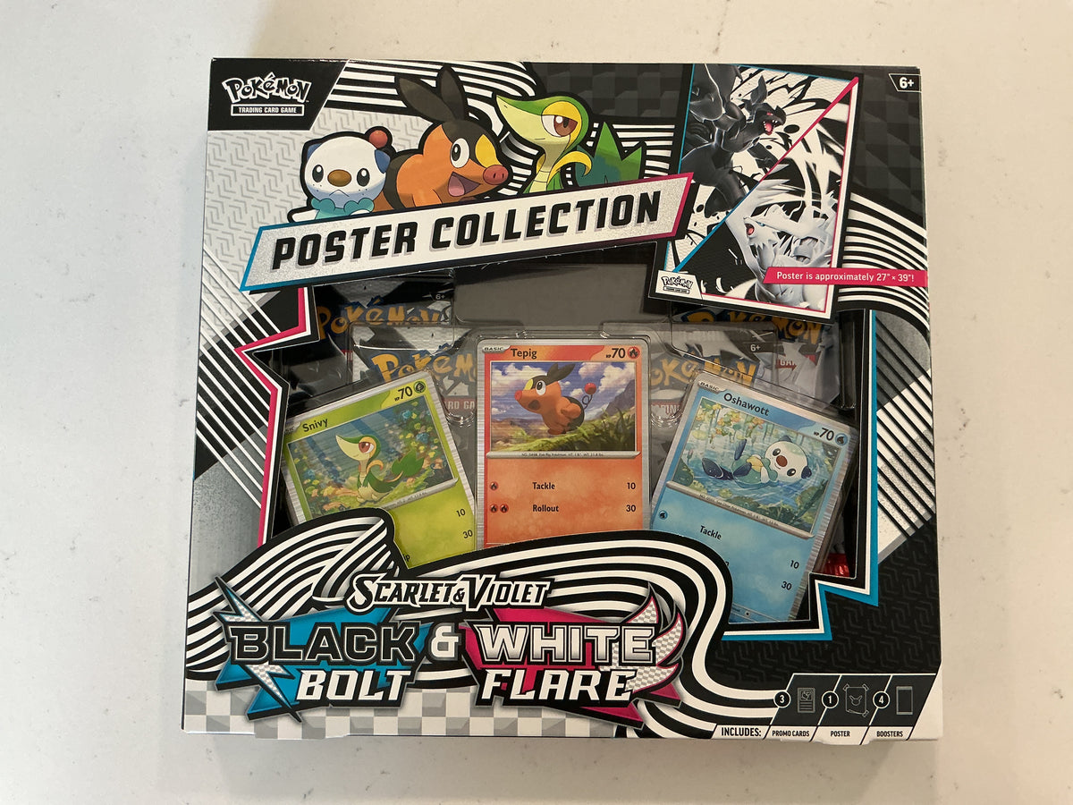 Pokémon Scarlet and Violet Black Bolt and White Flare Poster Collection