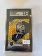 2021 panini mosaic tom Brady yellow reactive Prizm SGC 10