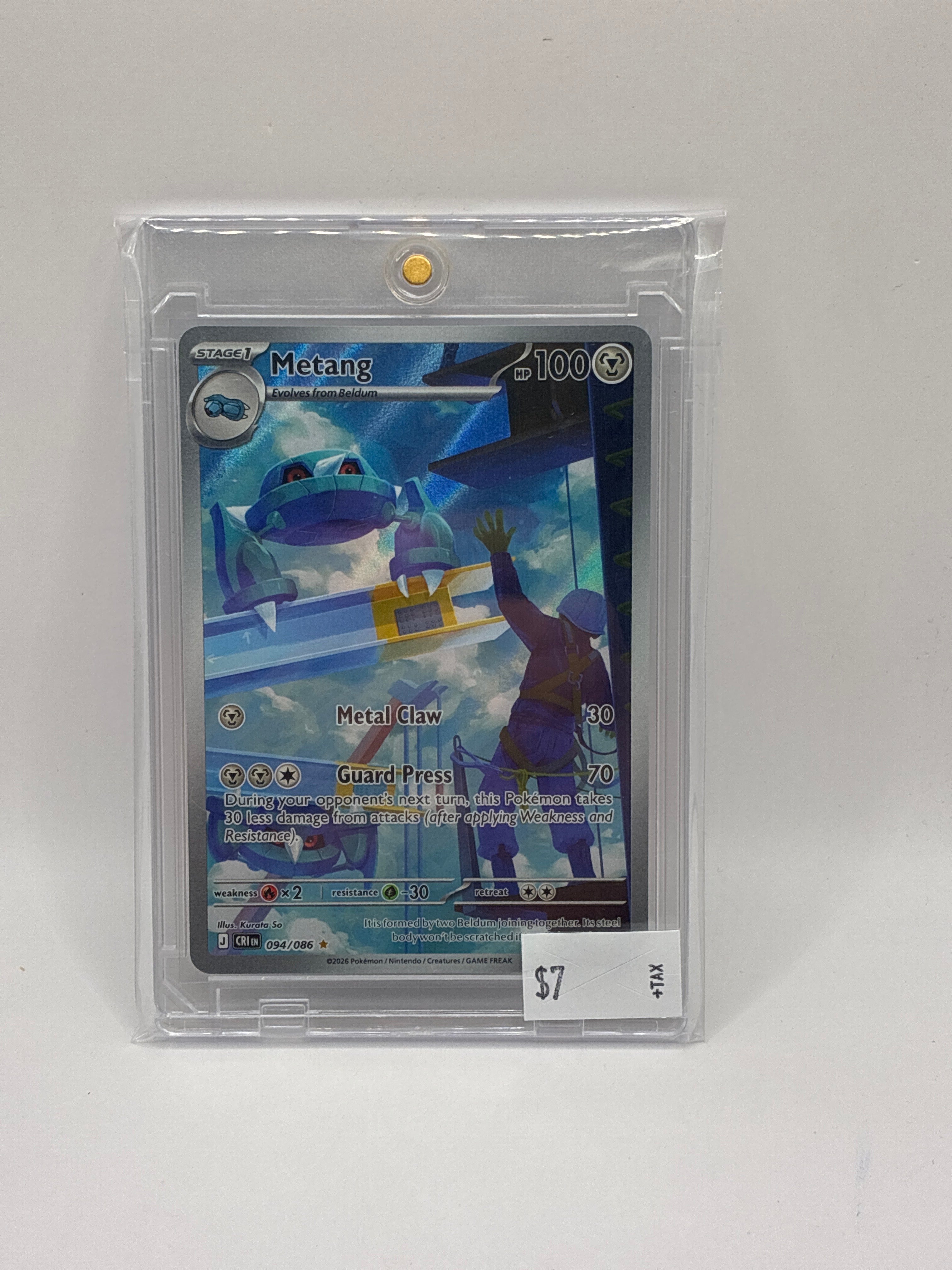Metang Pokemon CRI EN-Chaos Rising 094/086 Illustration Rare