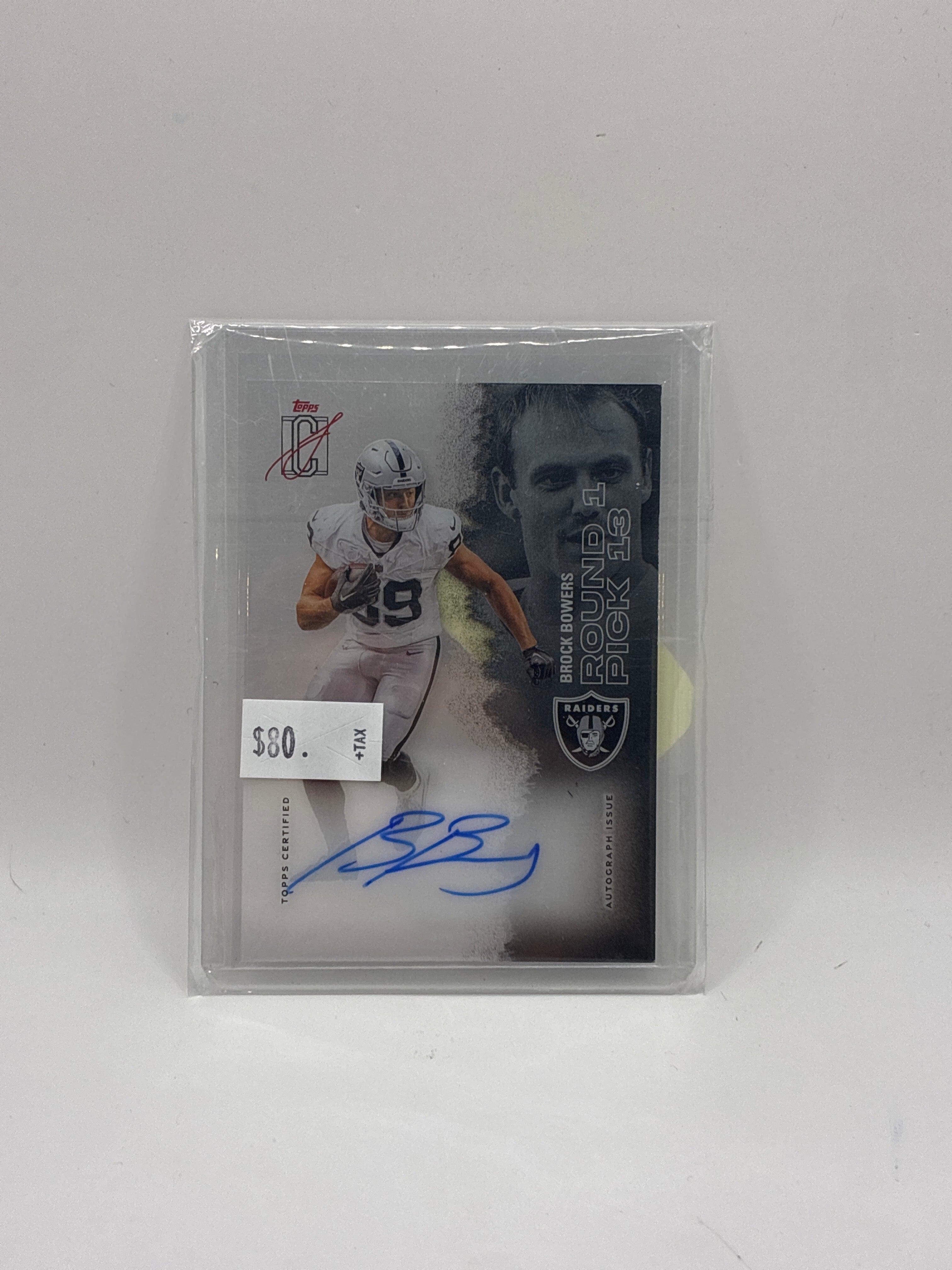 2025 Topps Signature Class Brock Bowers Crystal Clear Auto
