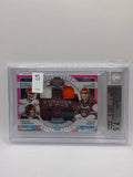 2024 Certified Panini Patrick Mahomes, Joe Burrow, Trevor Lawrence, Jalen Hurts Stitches in Time 42/49 Beckett 7.5