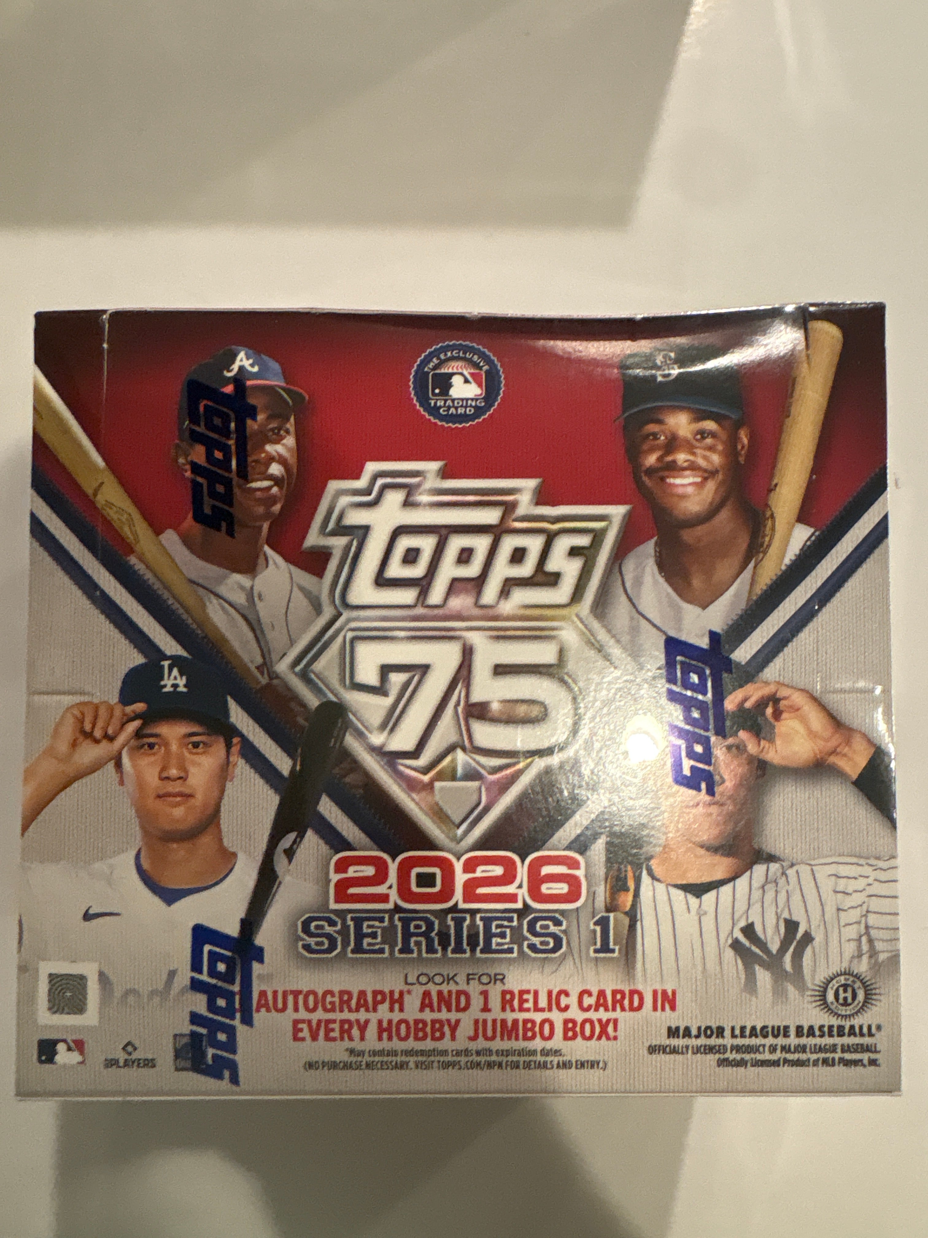 2026 Topps Series 1 75 Years Jumbo Hobby Box