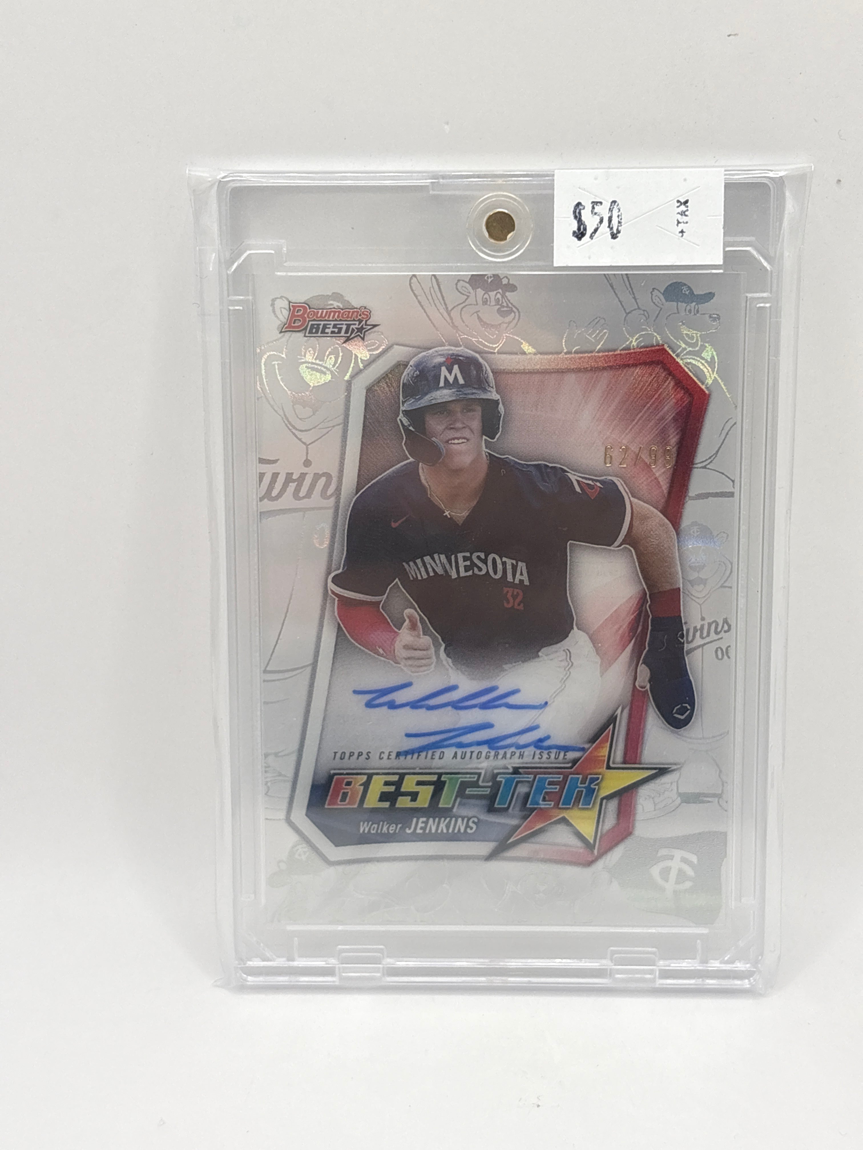 2025 Bowman’s Best Tek Walker Jenkins #BT-15 62/99