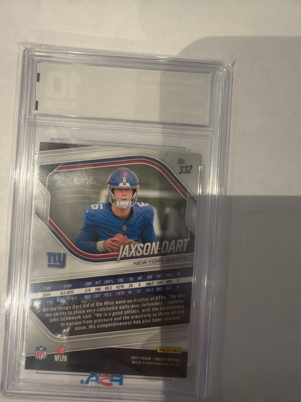 2025 Prizm Rookie Jaxon dart GCC 10