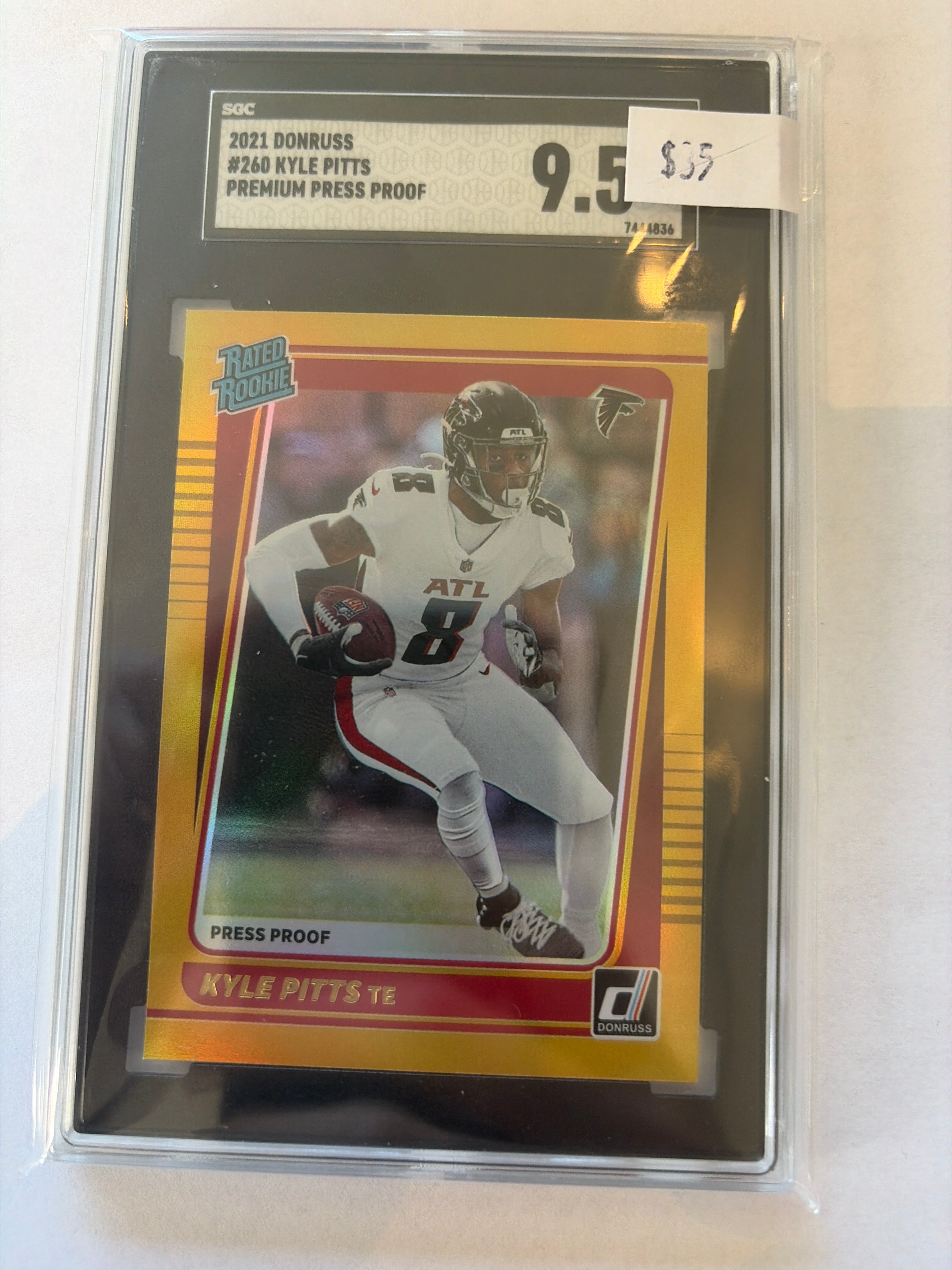 2021 Donruss Kyle Pitts premium SGC 9.5