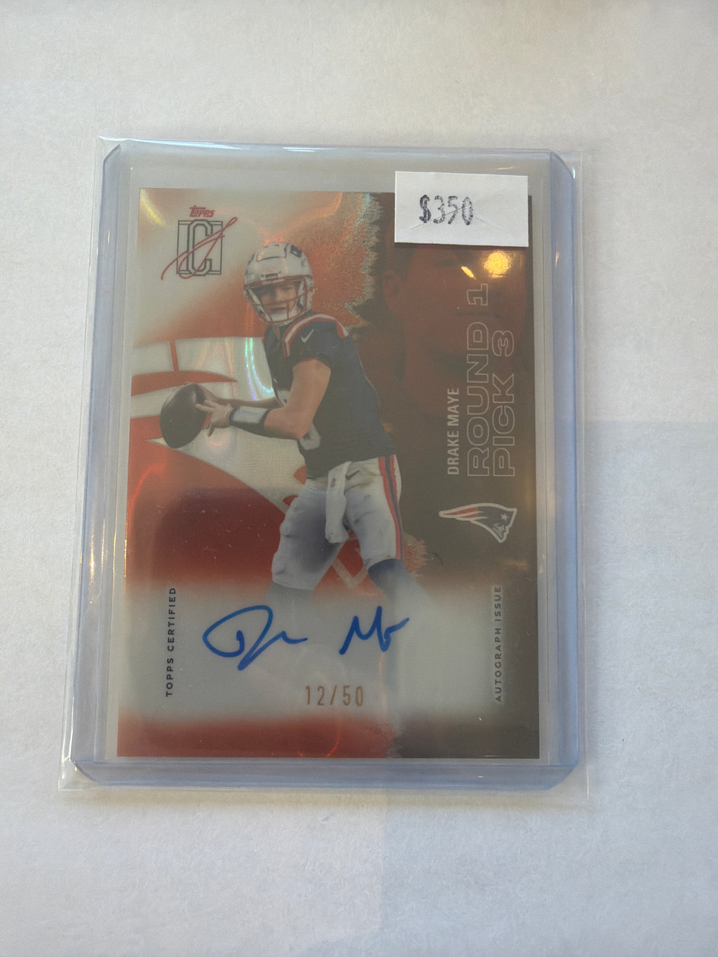 2025 drake maye auto 12/50