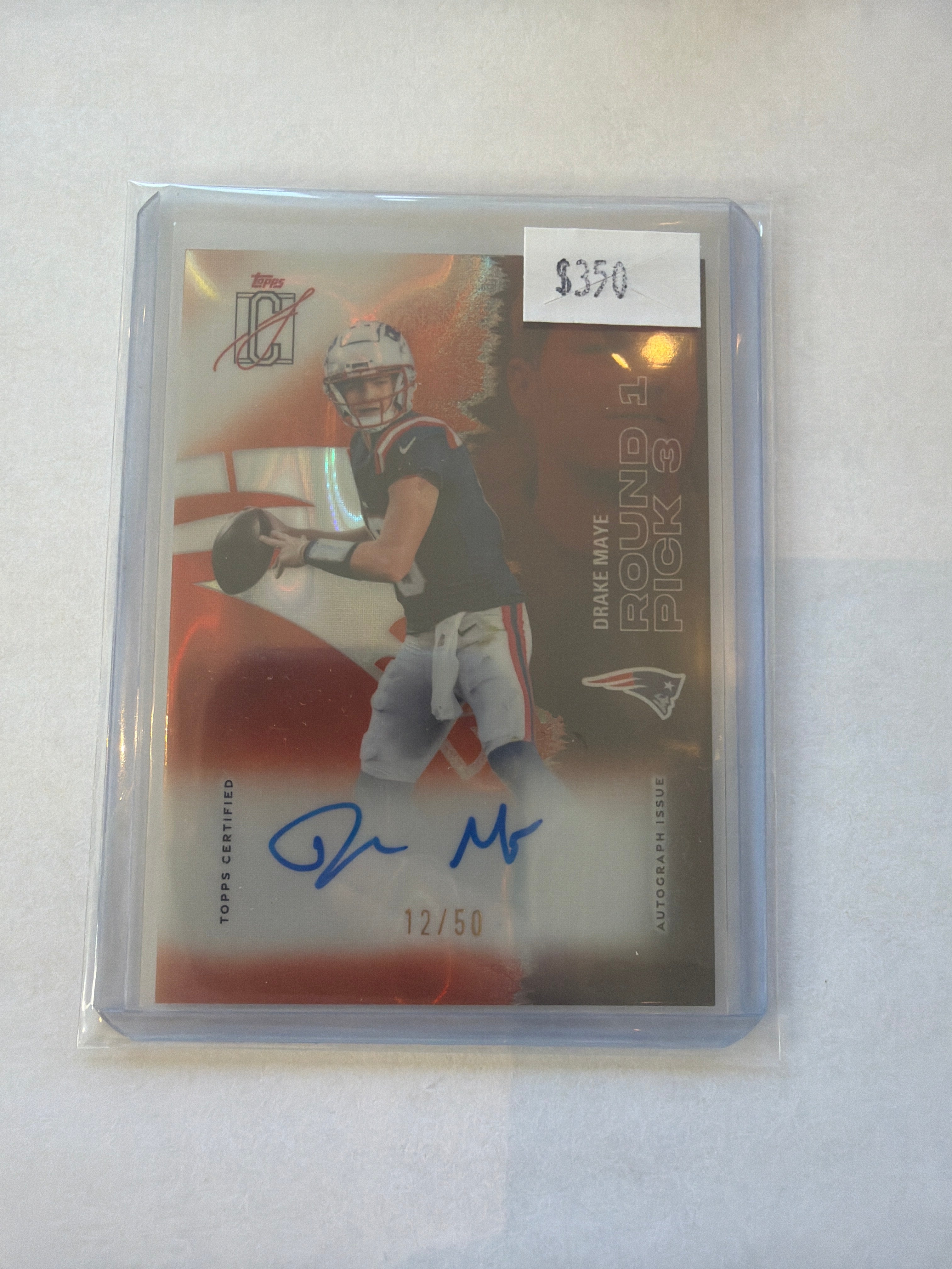 2025 drake maye auto 12/50