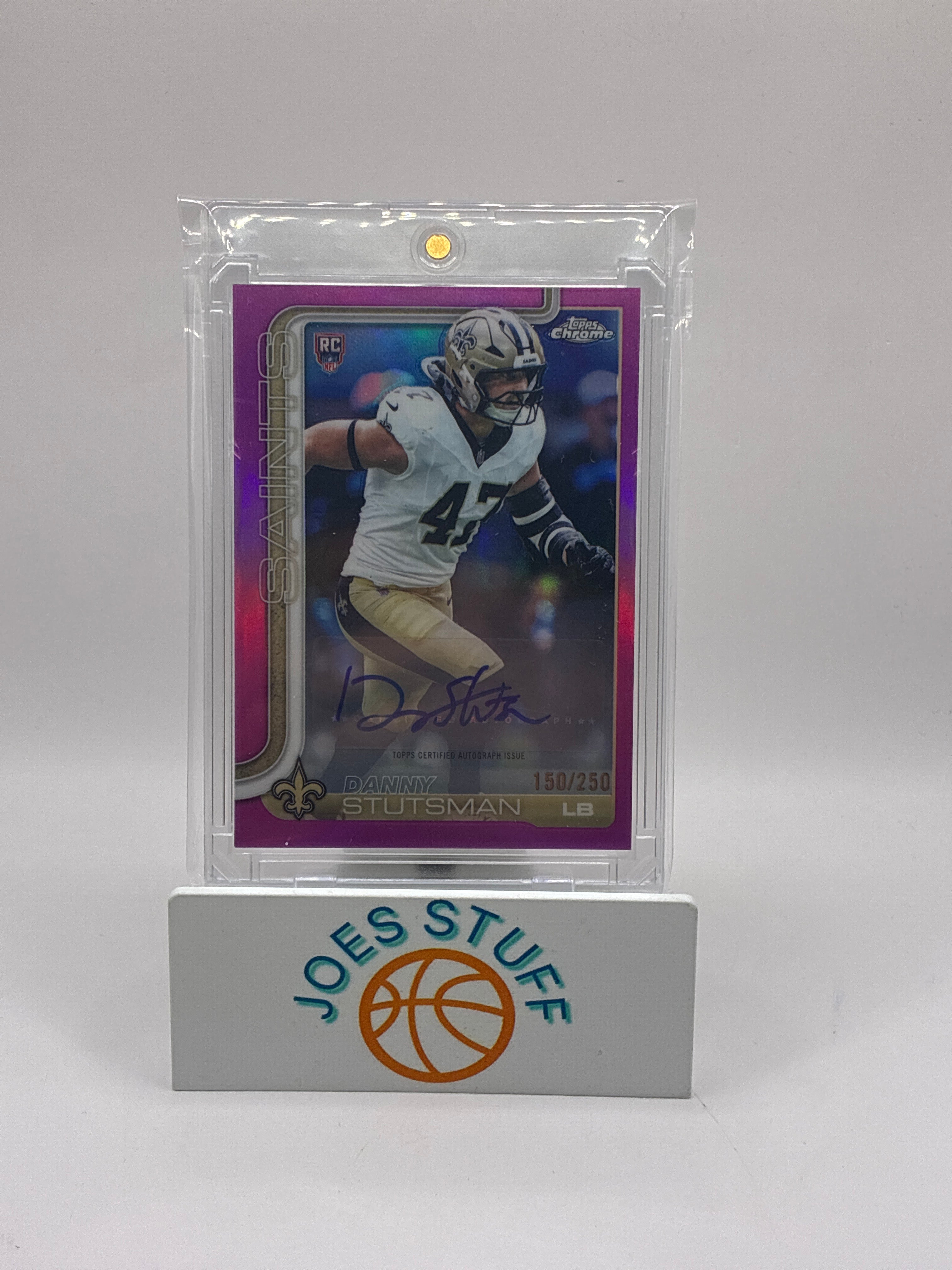 2025 Topps Chrome Football - Danny Stutsman Magenta Autograph 150/250