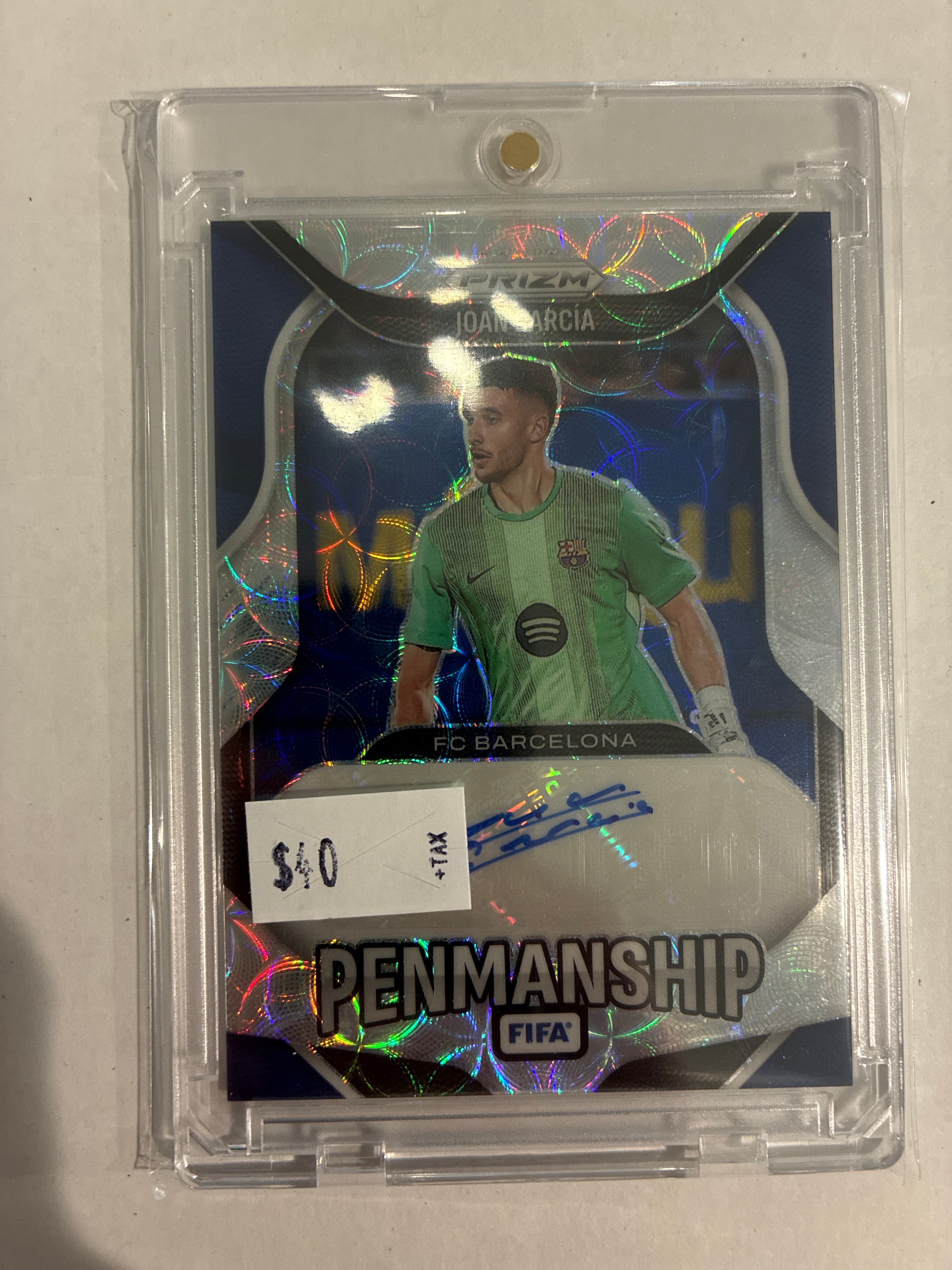 2025-26 Panini Prizm Joan García Choice Prizm Penmanship Auto Silver