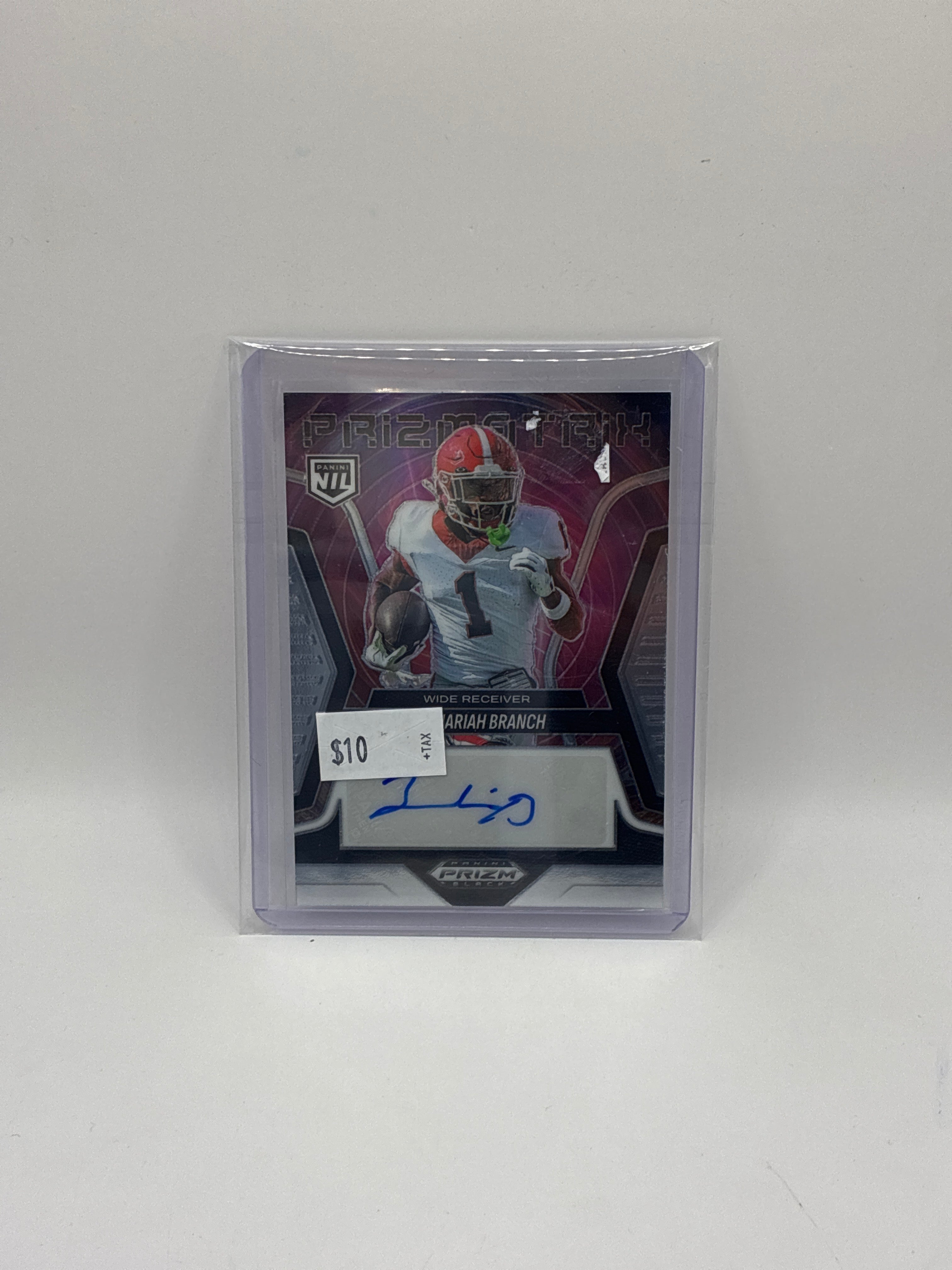 2025 Panini Prizm Black Prizmatrix Signatures Zachariah Branch
