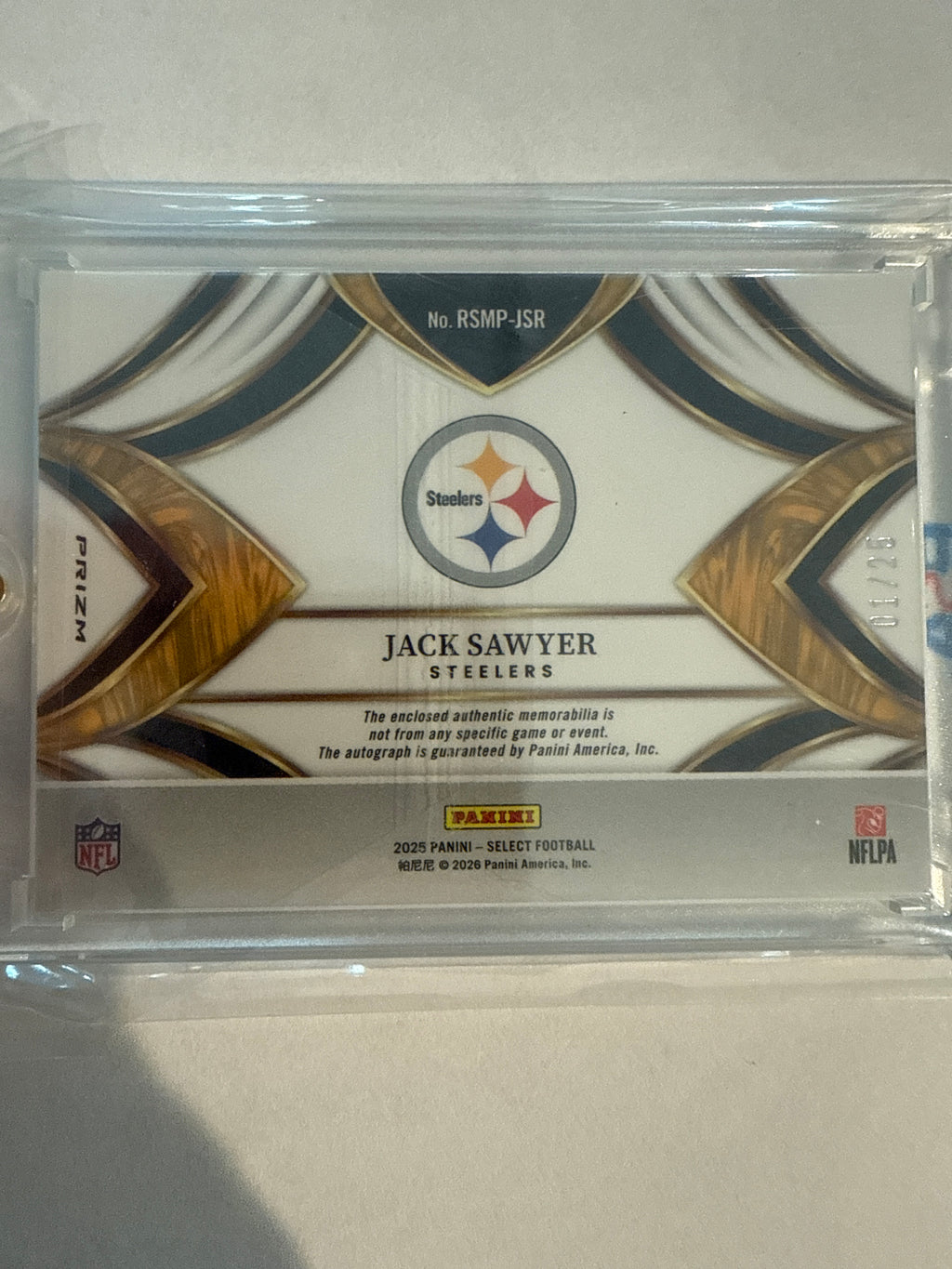 2025 Select Jack Sawyer Tie Dye Patch Auto