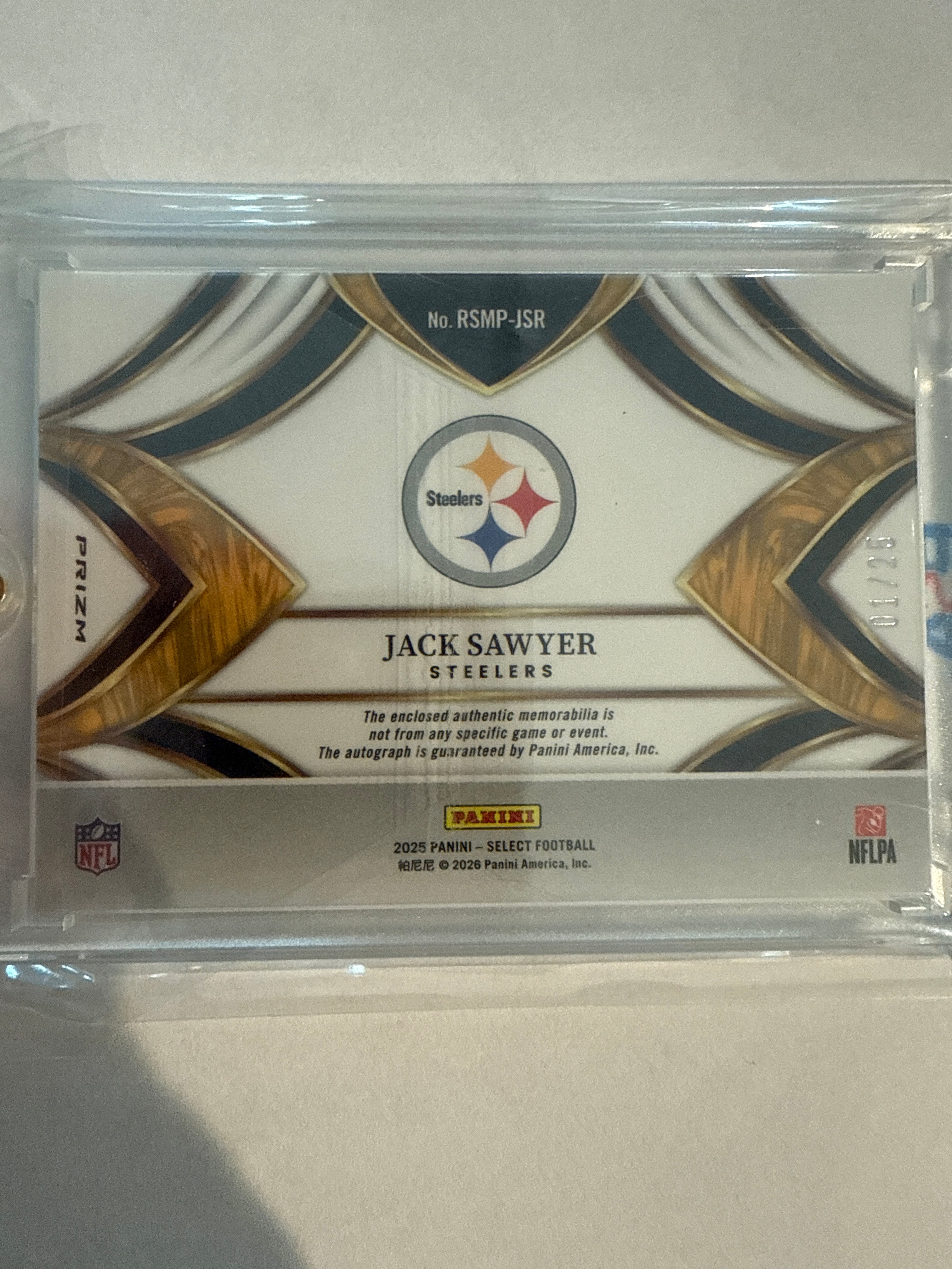 2025 Select Jack Sawyer Tie Dye Patch Auto