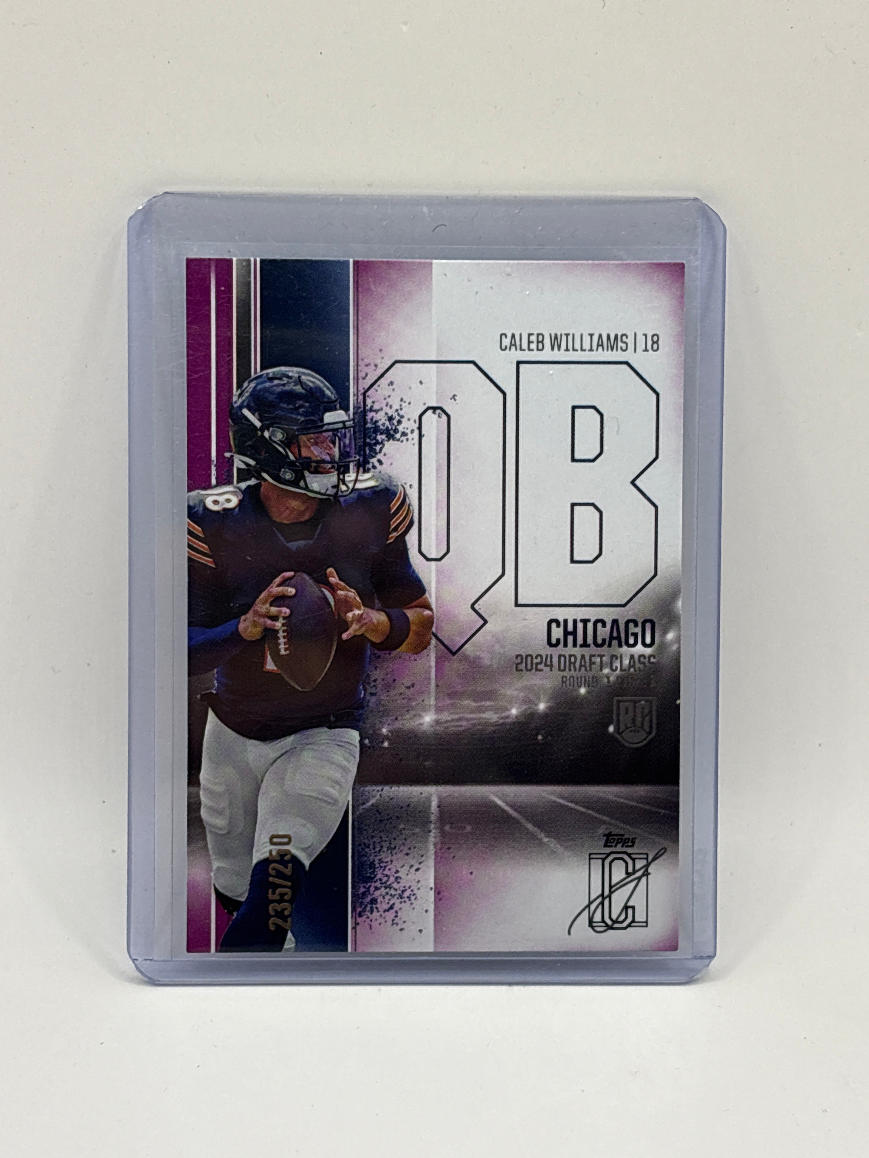 2024 Caleb Williams Signature Class Magenta Rookie #250 /250