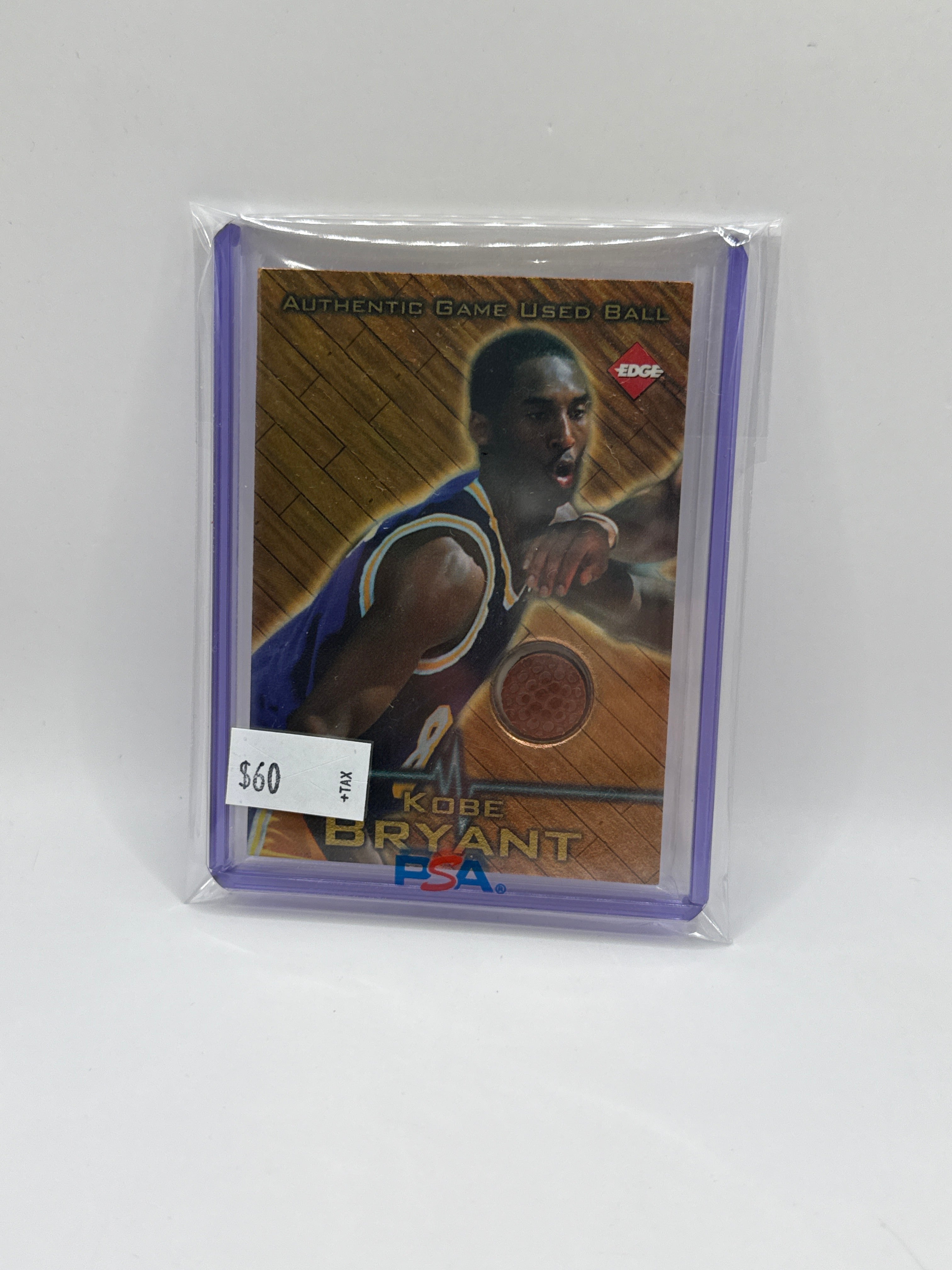 1997 Collectors Edge Kobe Bryant Game Used Ball Swatch