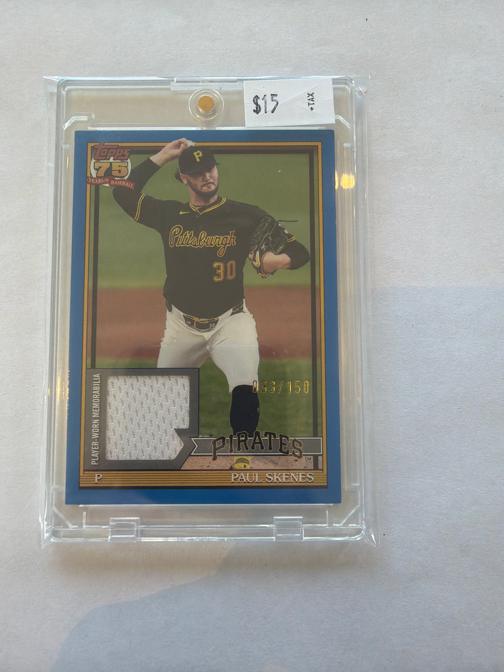 2026 Topps 75 Paul Skenes 33/150 patch