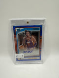 2025 DonRuss Jalen Bridges Rated Rookie Blue Mojo Autograph 21/49