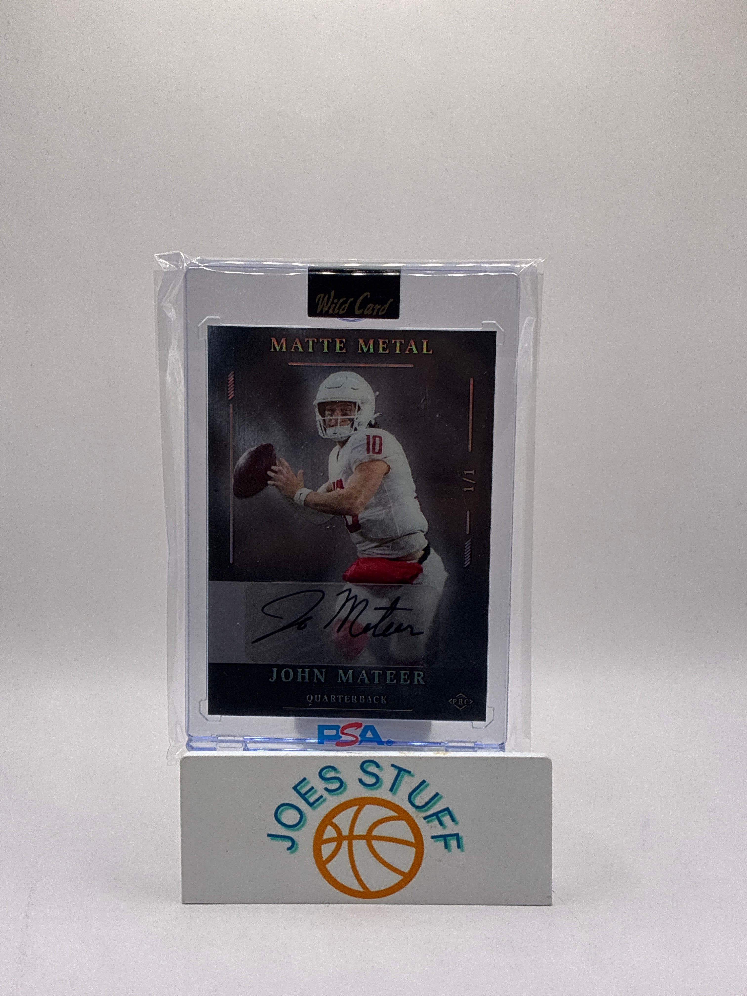 2026 Wild Card Matte Metal John Mateer 1/1 Autograph
