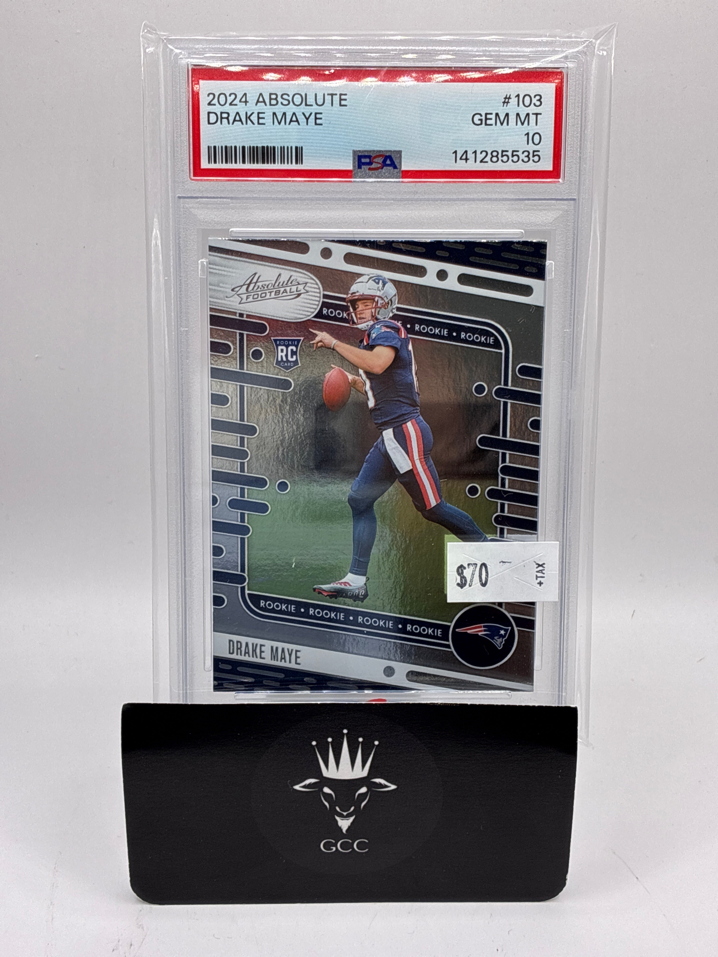 2024 Panini Absolute Rookies Drake Maye PSA 10